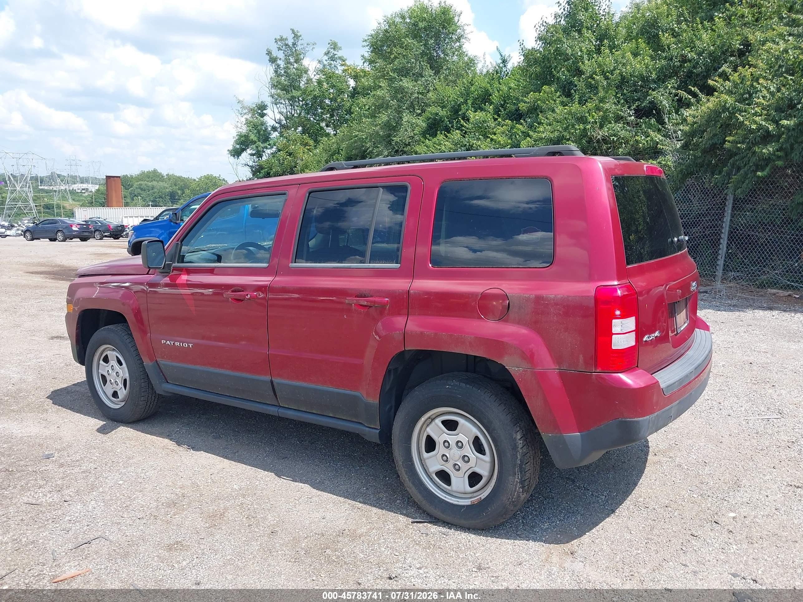 2012 Jeep Patriot Sport Red vin: 1C4NJRBB5CD576864