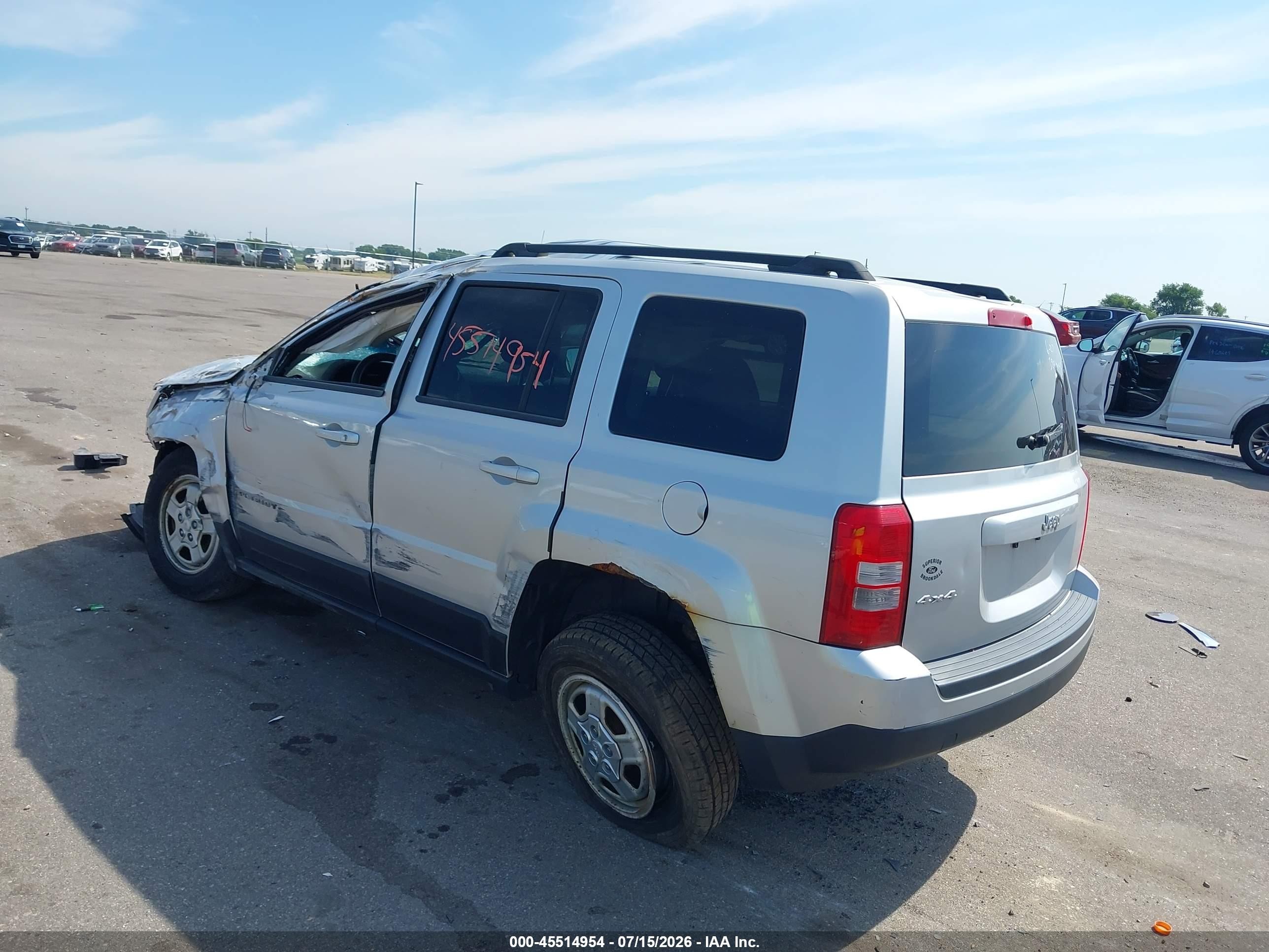 2012 Jeep Patriot Sport Silver vin: 1C4NJRBB5CD610835