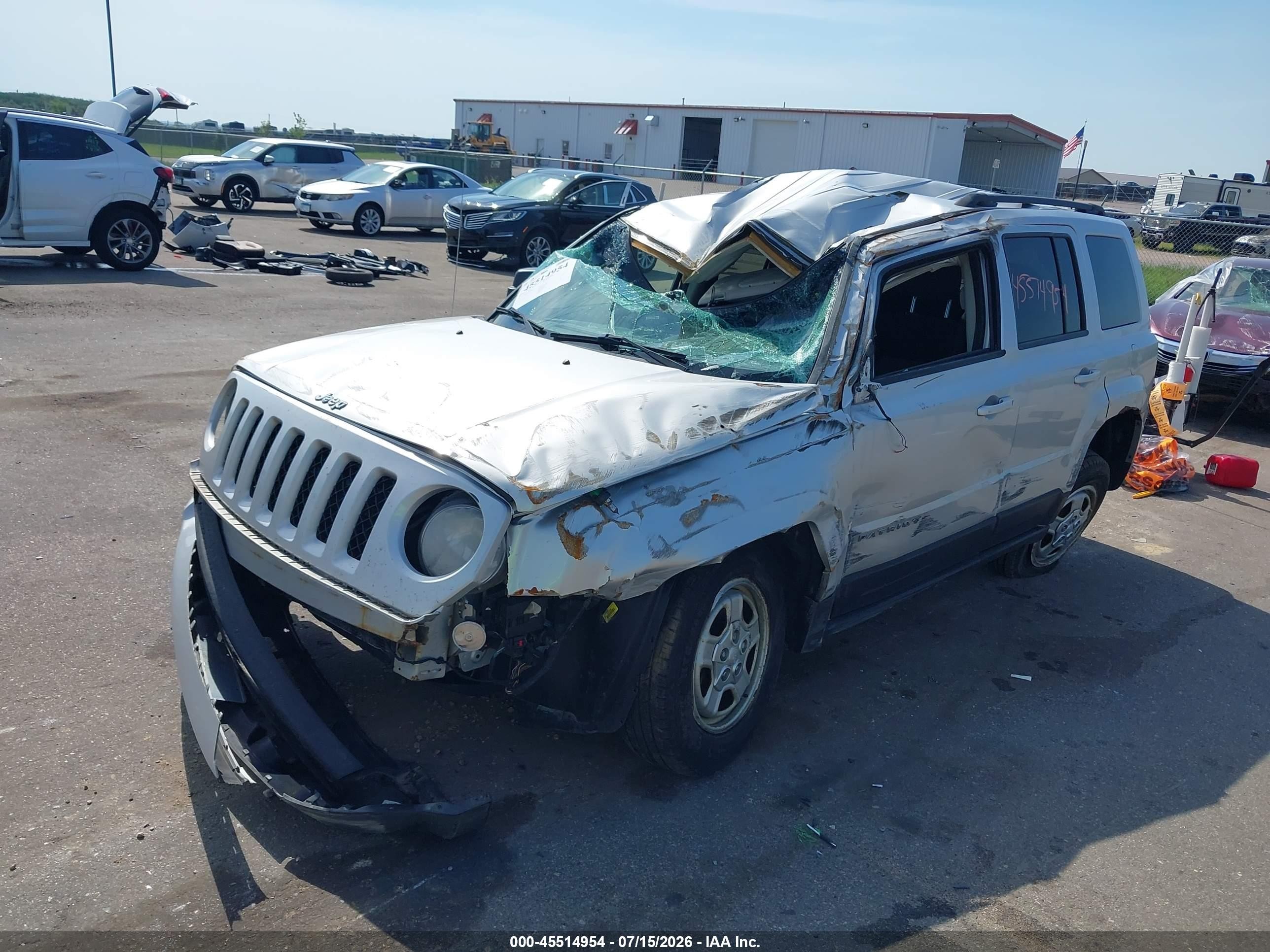 2012 Jeep Patriot Sport Silver vin: 1C4NJRBB5CD610835