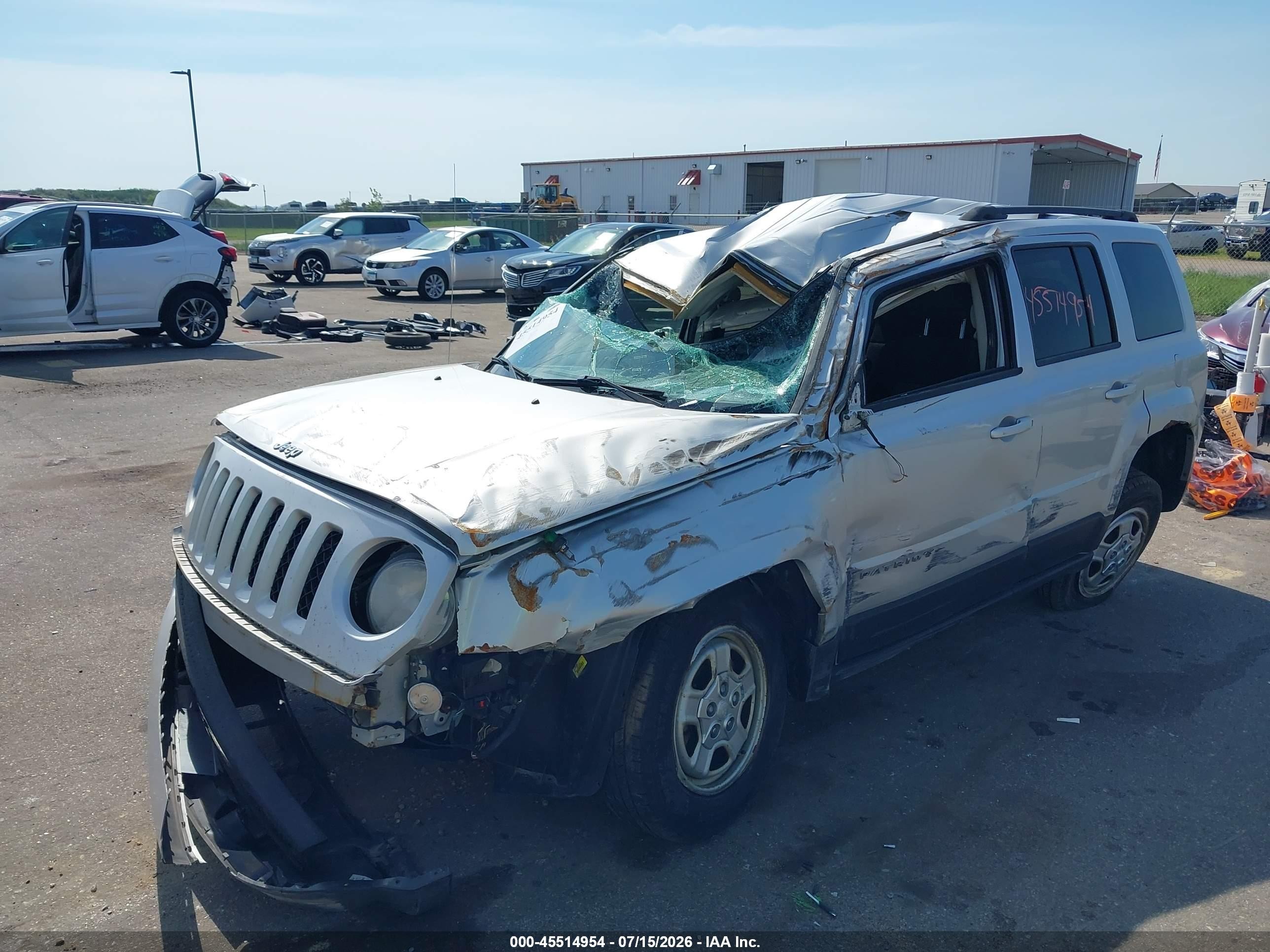2012 Jeep Patriot Sport Silver vin: 1C4NJRBB5CD610835