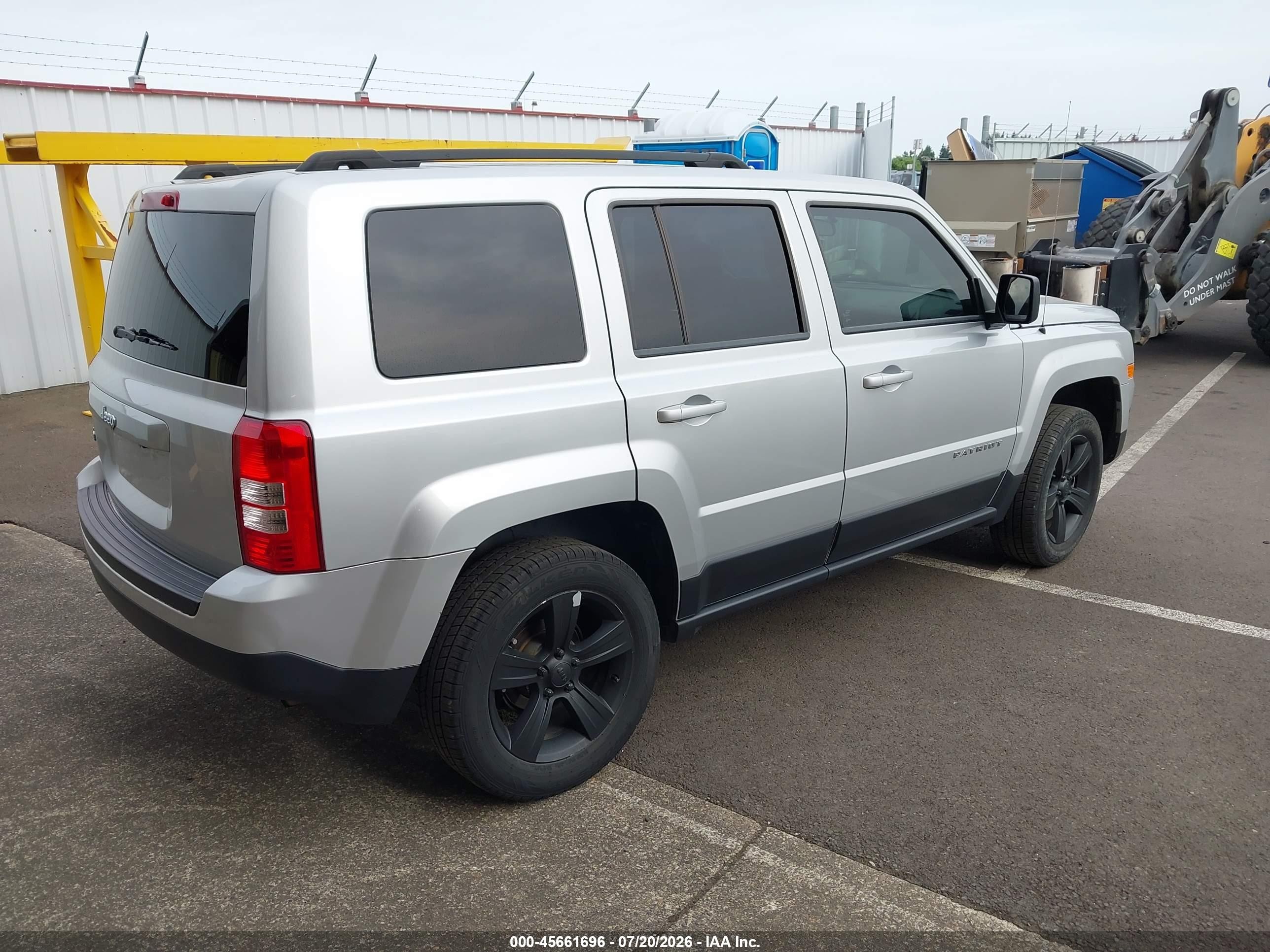 2013 Jeep Patriot Sport Silver vin: 1C4NJRBB5DD228600