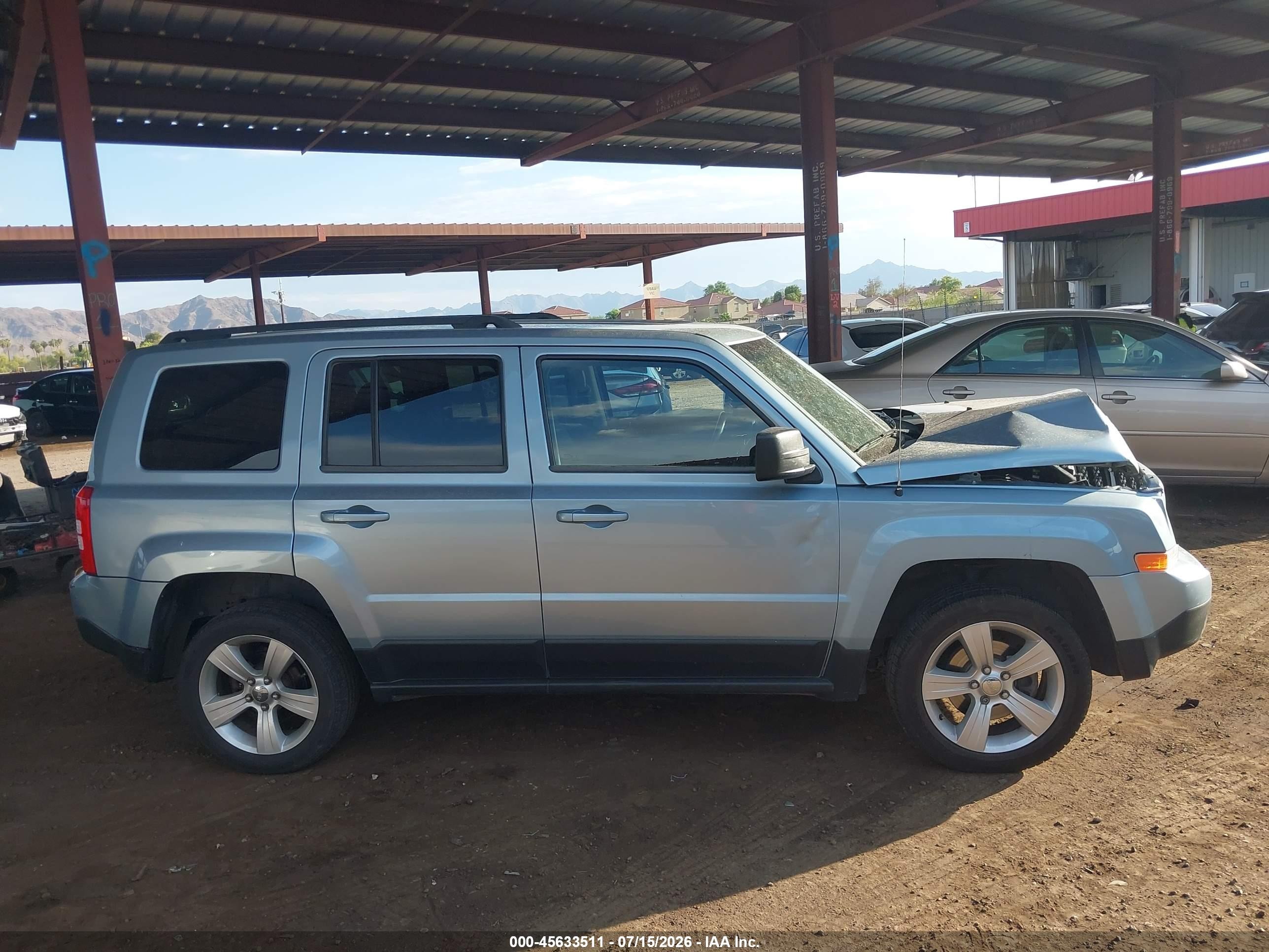 2013 Jeep Patriot Sport Light Blue vin: 1C4NJRBB5DD263587