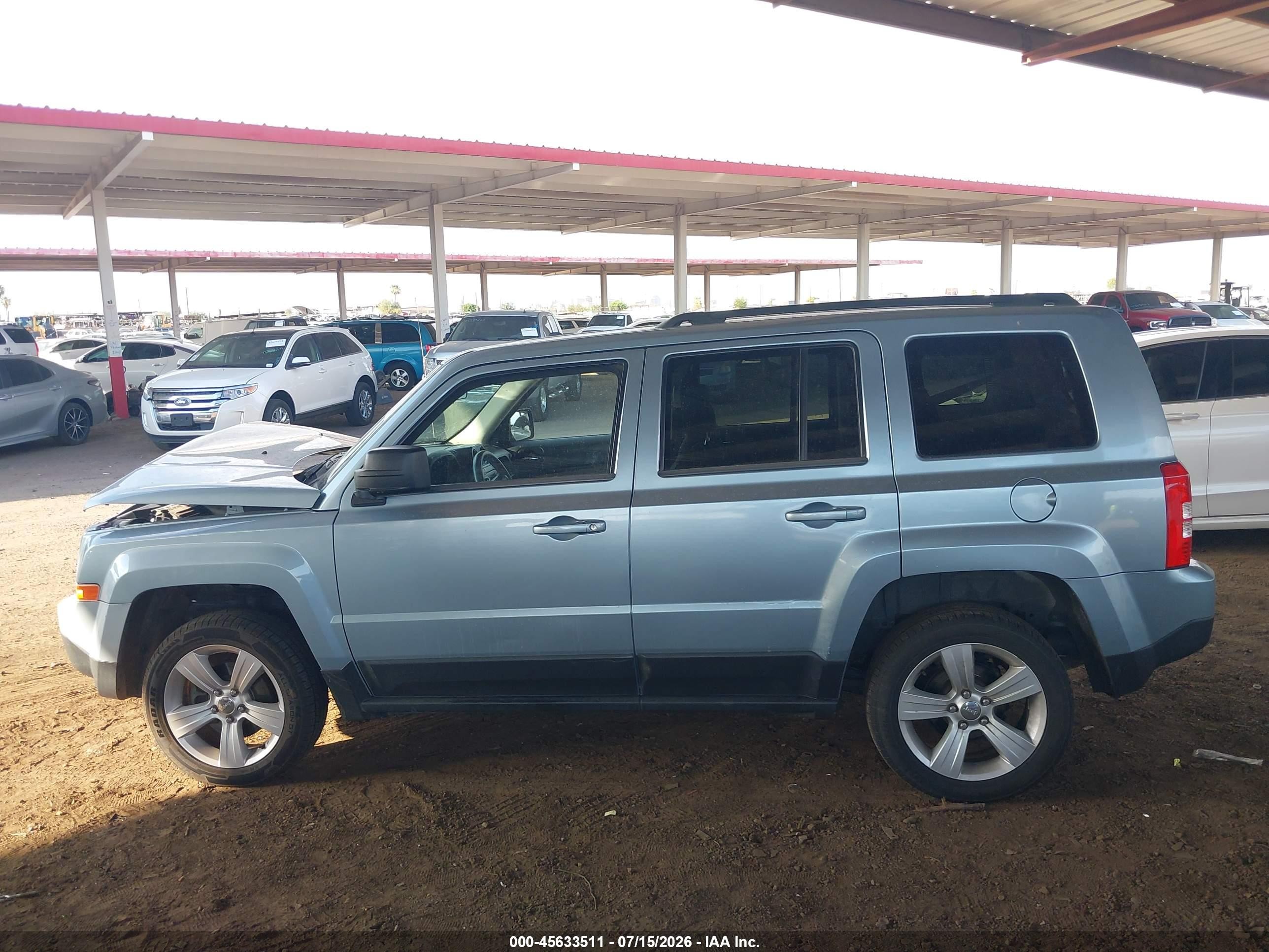 2013 Jeep Patriot Sport Light Blue vin: 1C4NJRBB5DD263587