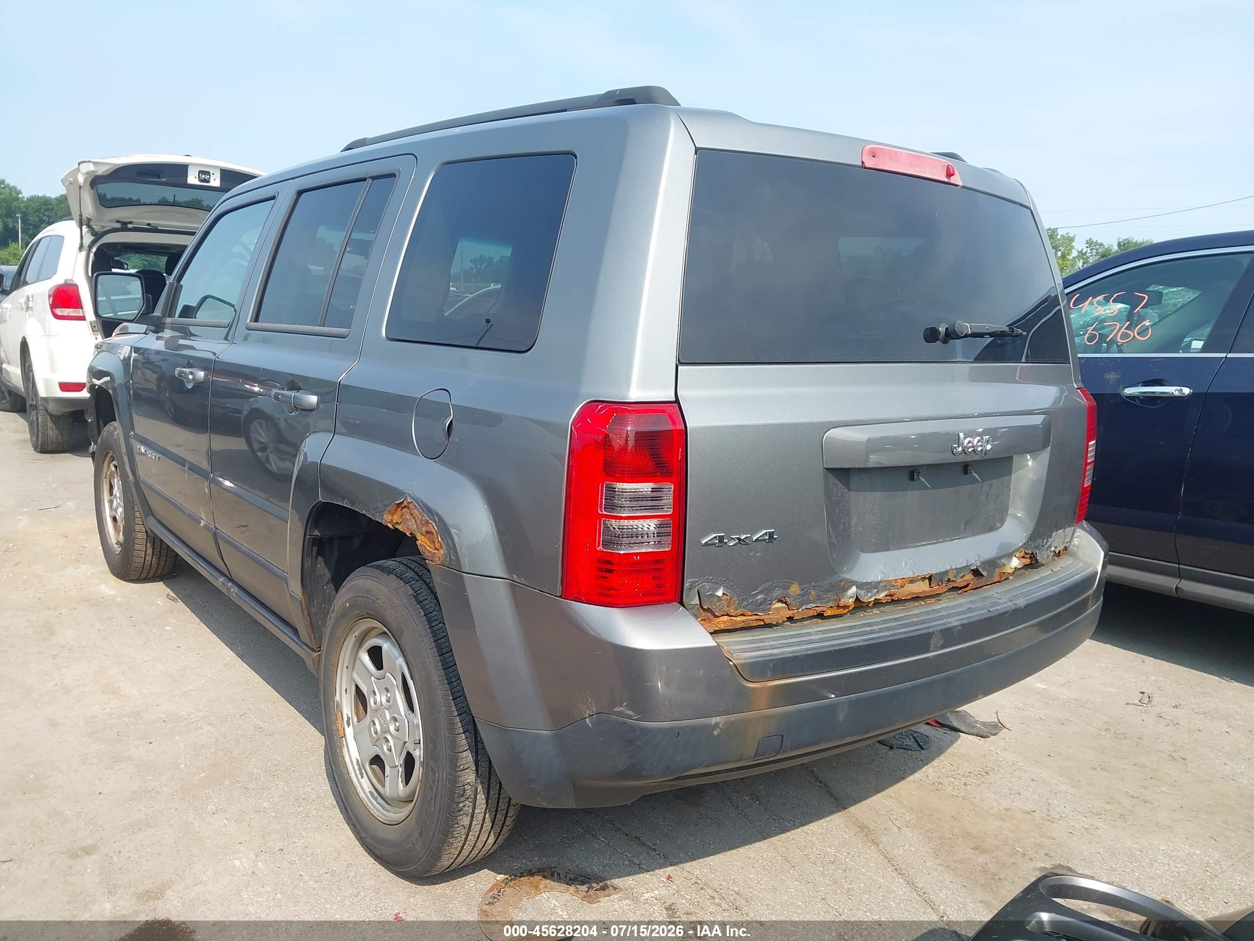 2014 Jeep Patriot Sport Gray vin: 1C4NJRBB5ED592484