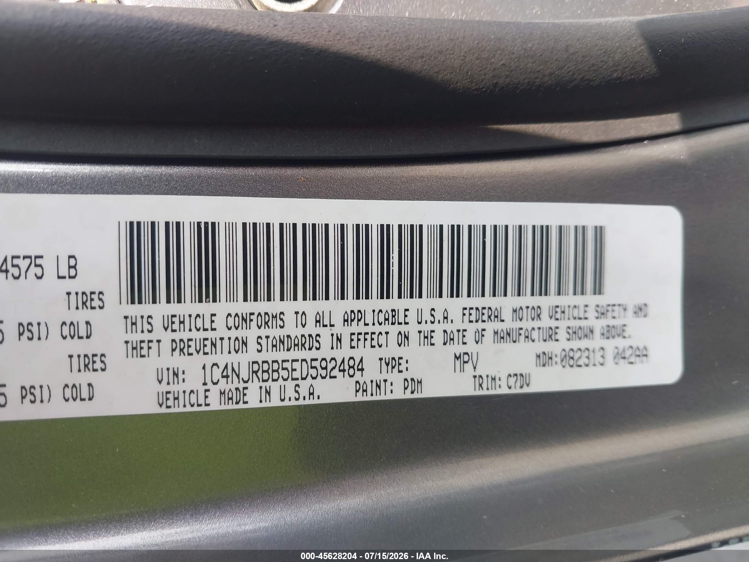 2014 Jeep Patriot Sport Gray vin: 1C4NJRBB5ED592484