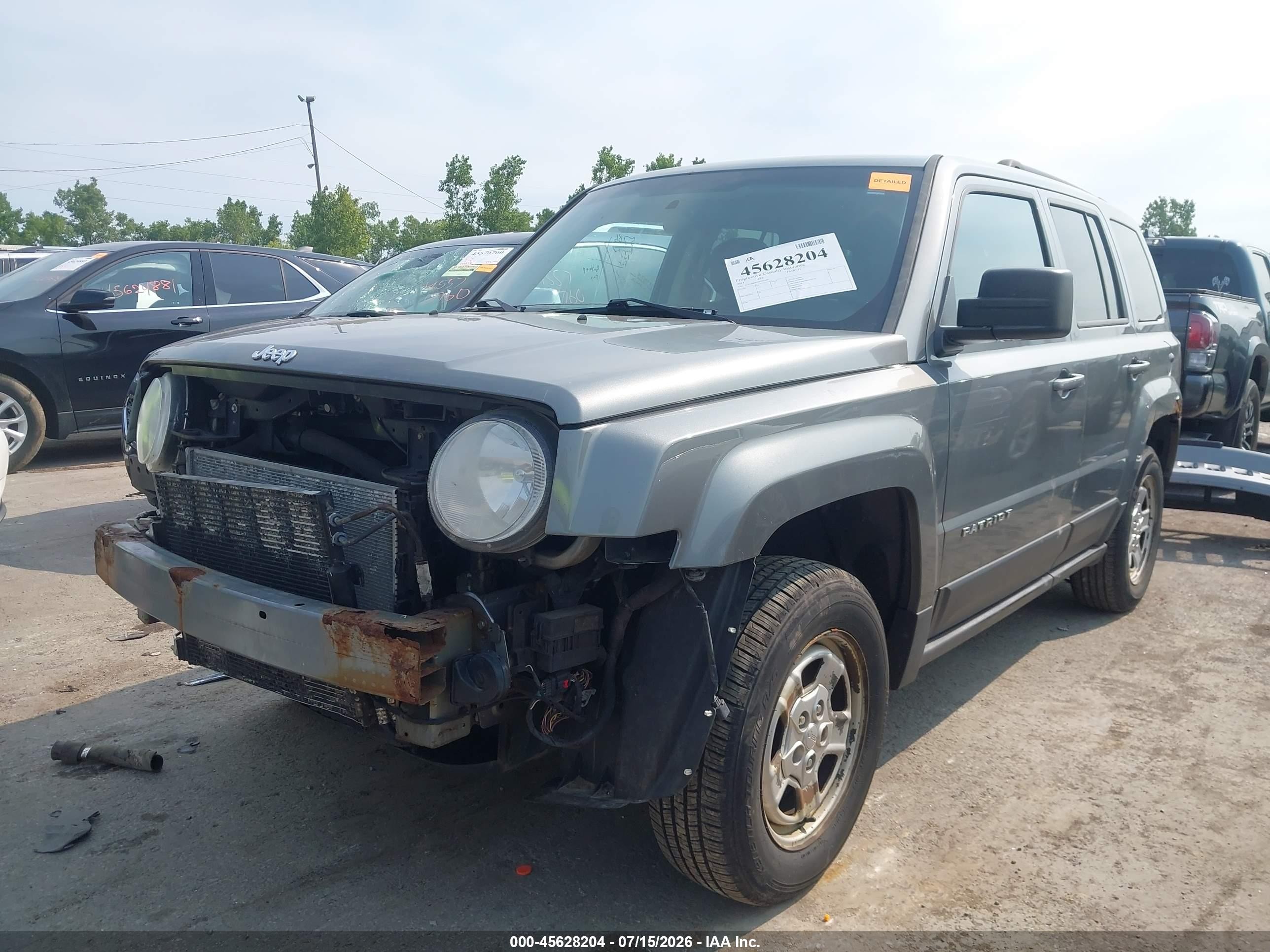 2014 Jeep Patriot Sport Gray vin: 1C4NJRBB5ED592484