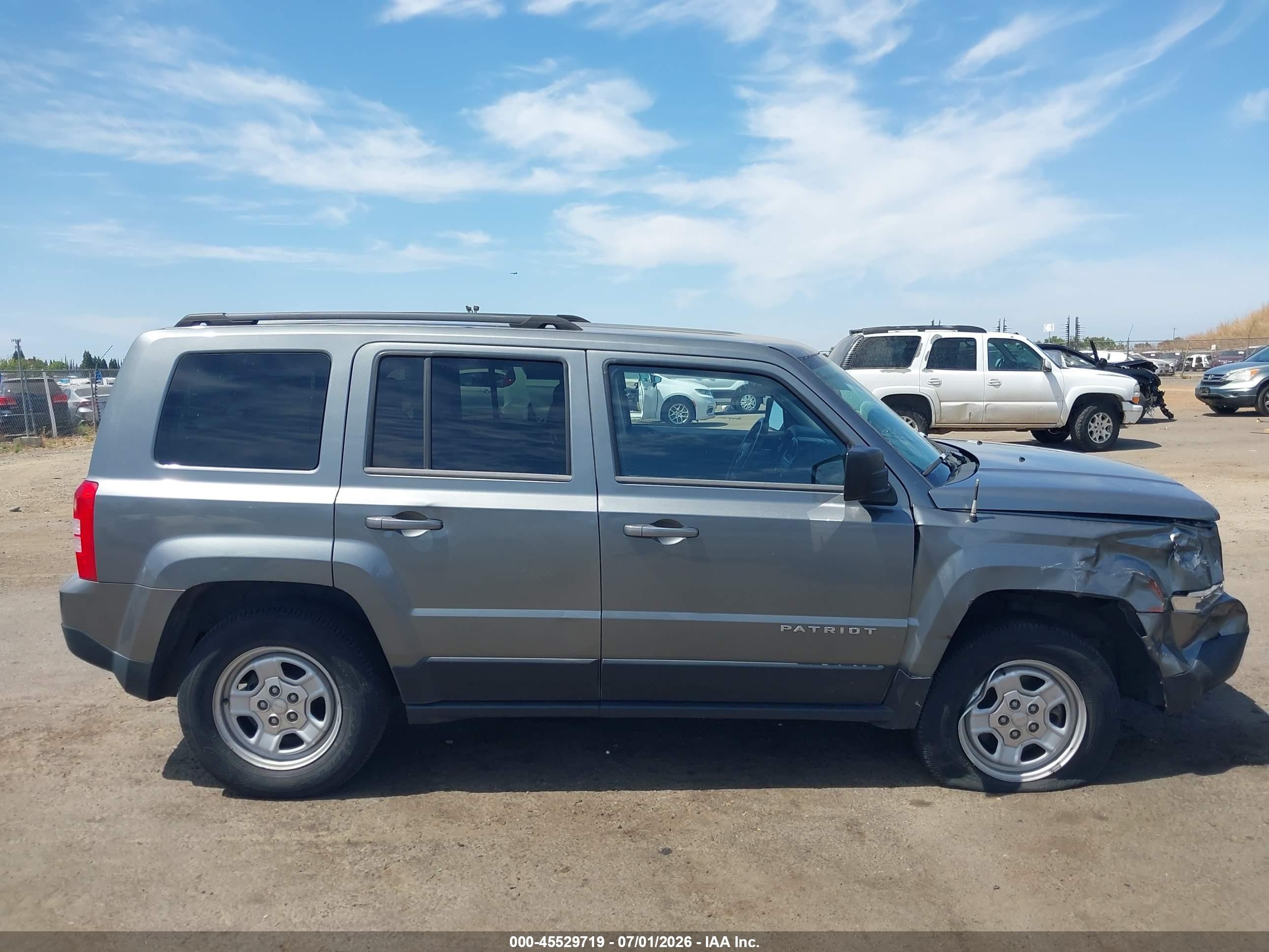 2014 Jeep Patriot Sport Gray vin: 1C4NJRBB5ED601054