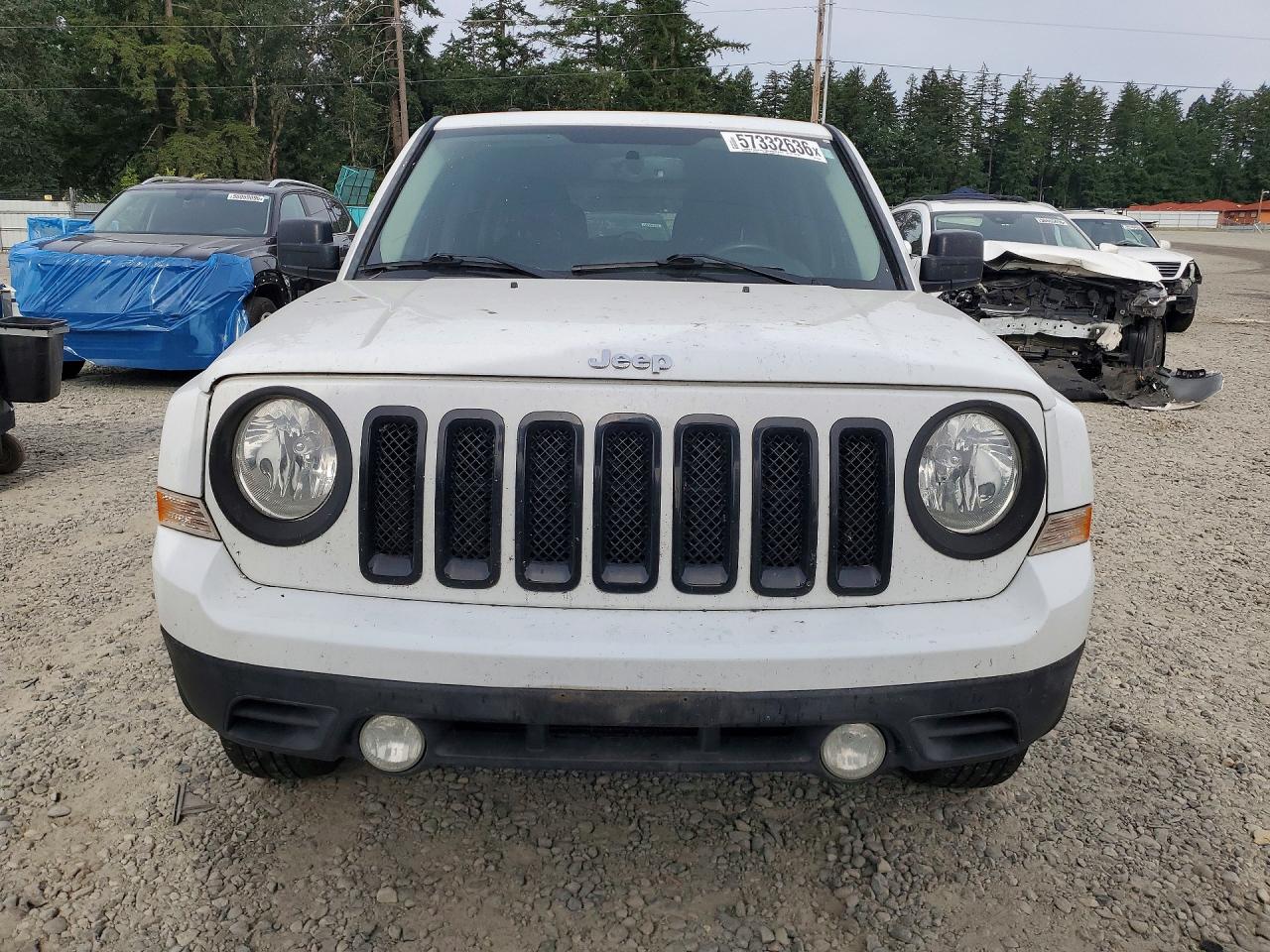 2015 Jeep Patriot Sport White vin: 1C4NJRBB5FD412437