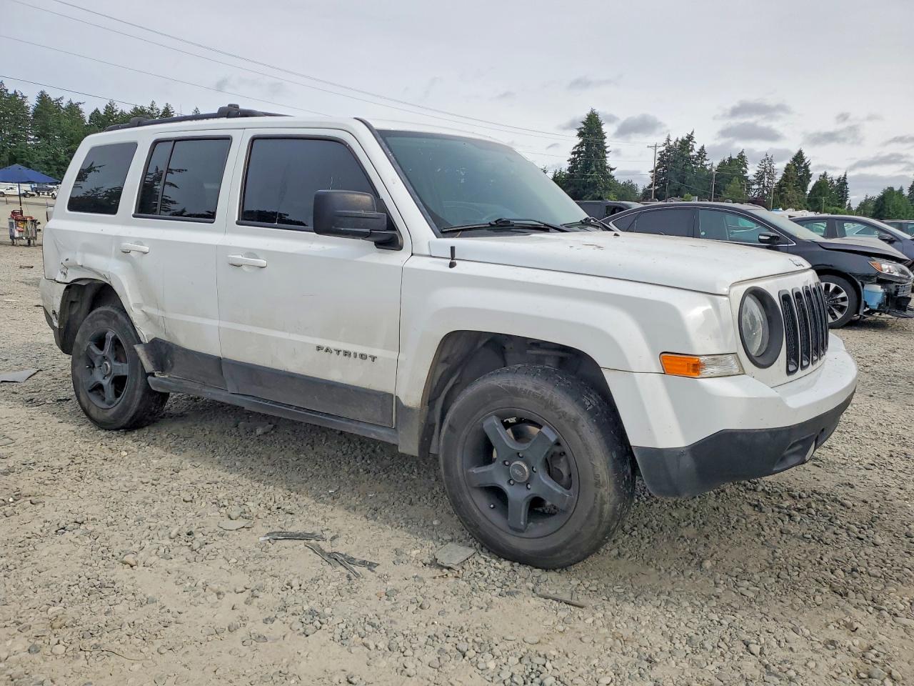 2015 Jeep Patriot Sport White vin: 1C4NJRBB5FD412437