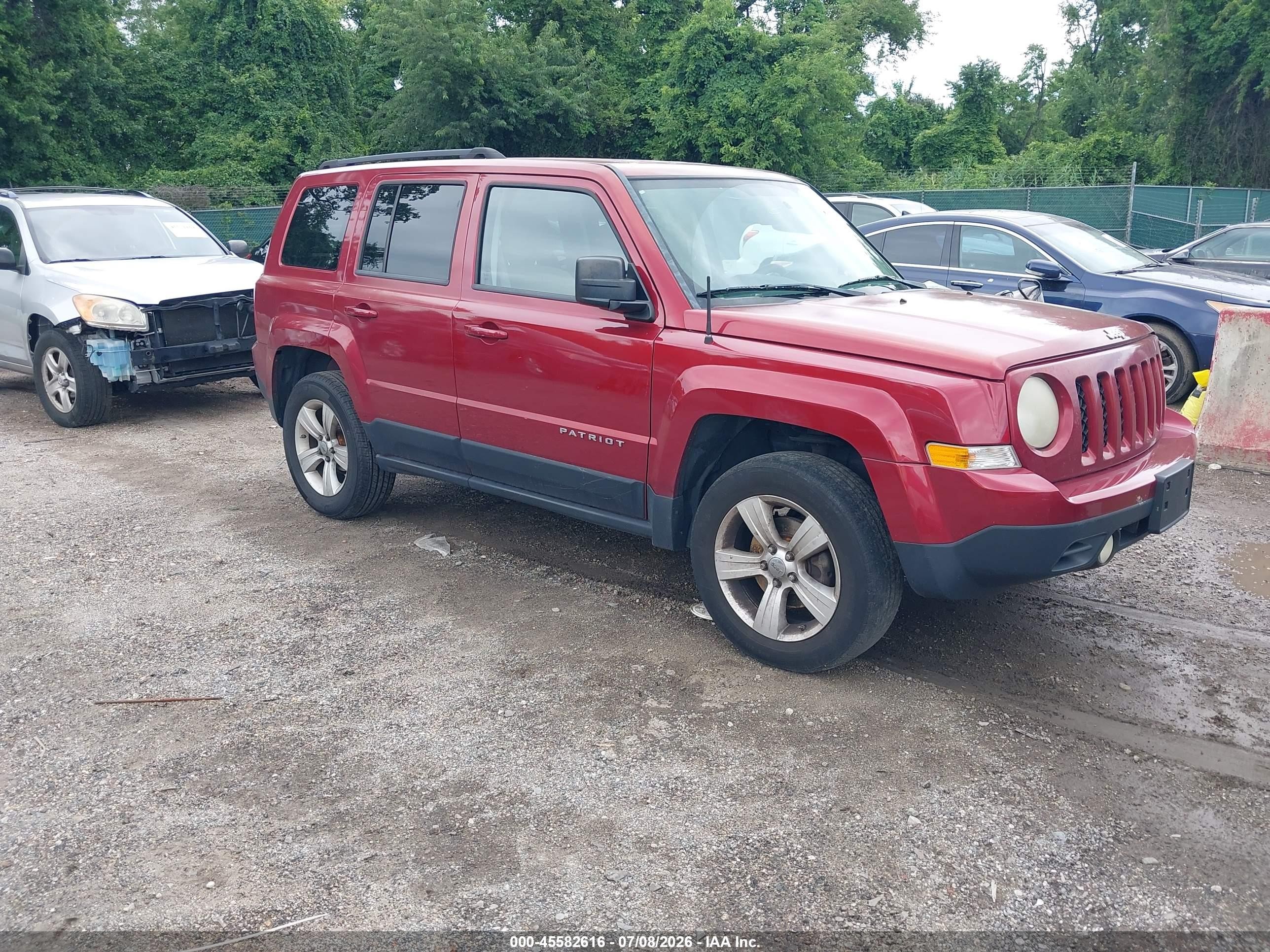 2012 Jeep Patriot Sport Red vin: 1C4NJRBB6CD524840