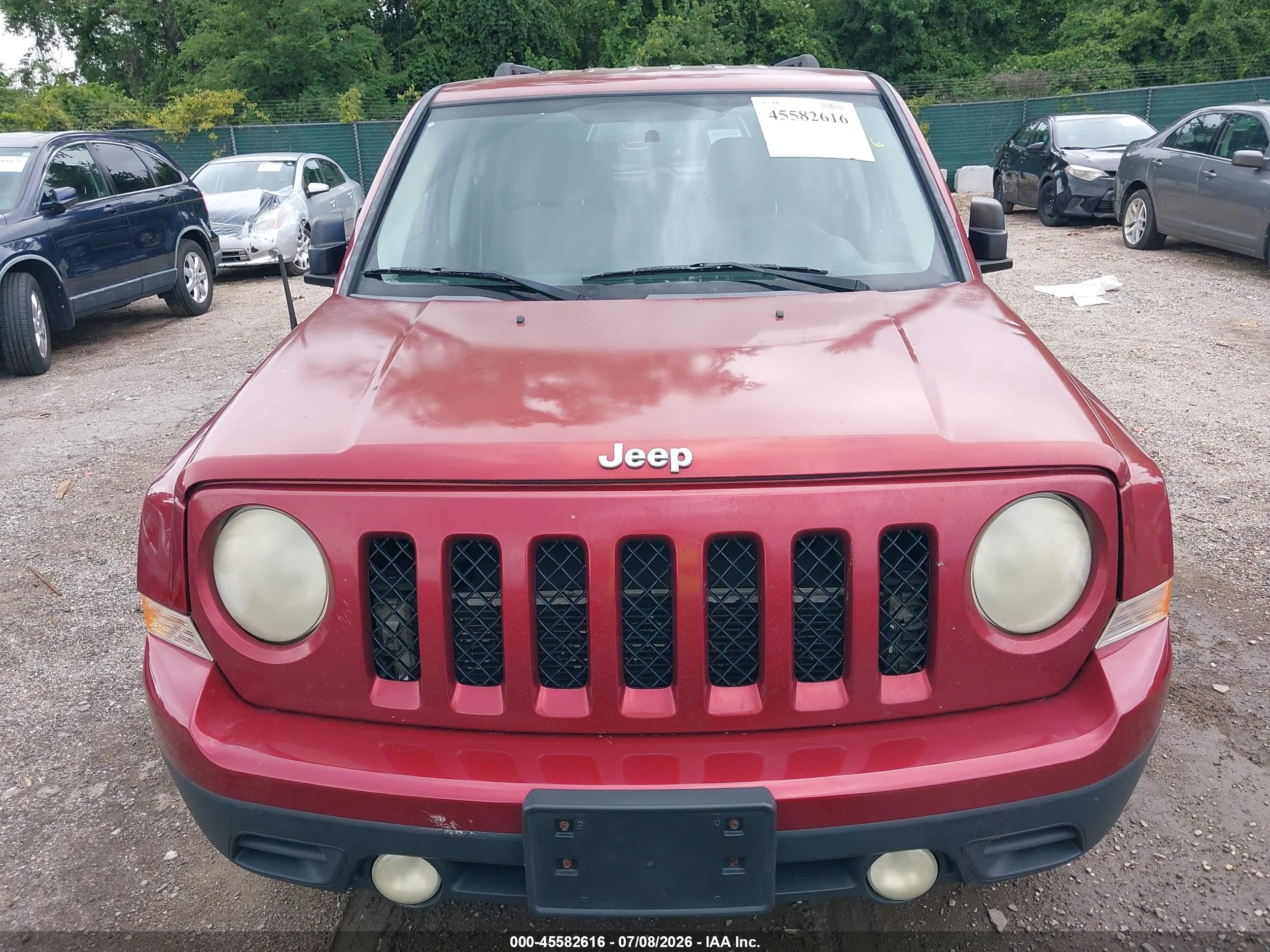 2012 Jeep Patriot Sport Red vin: 1C4NJRBB6CD524840