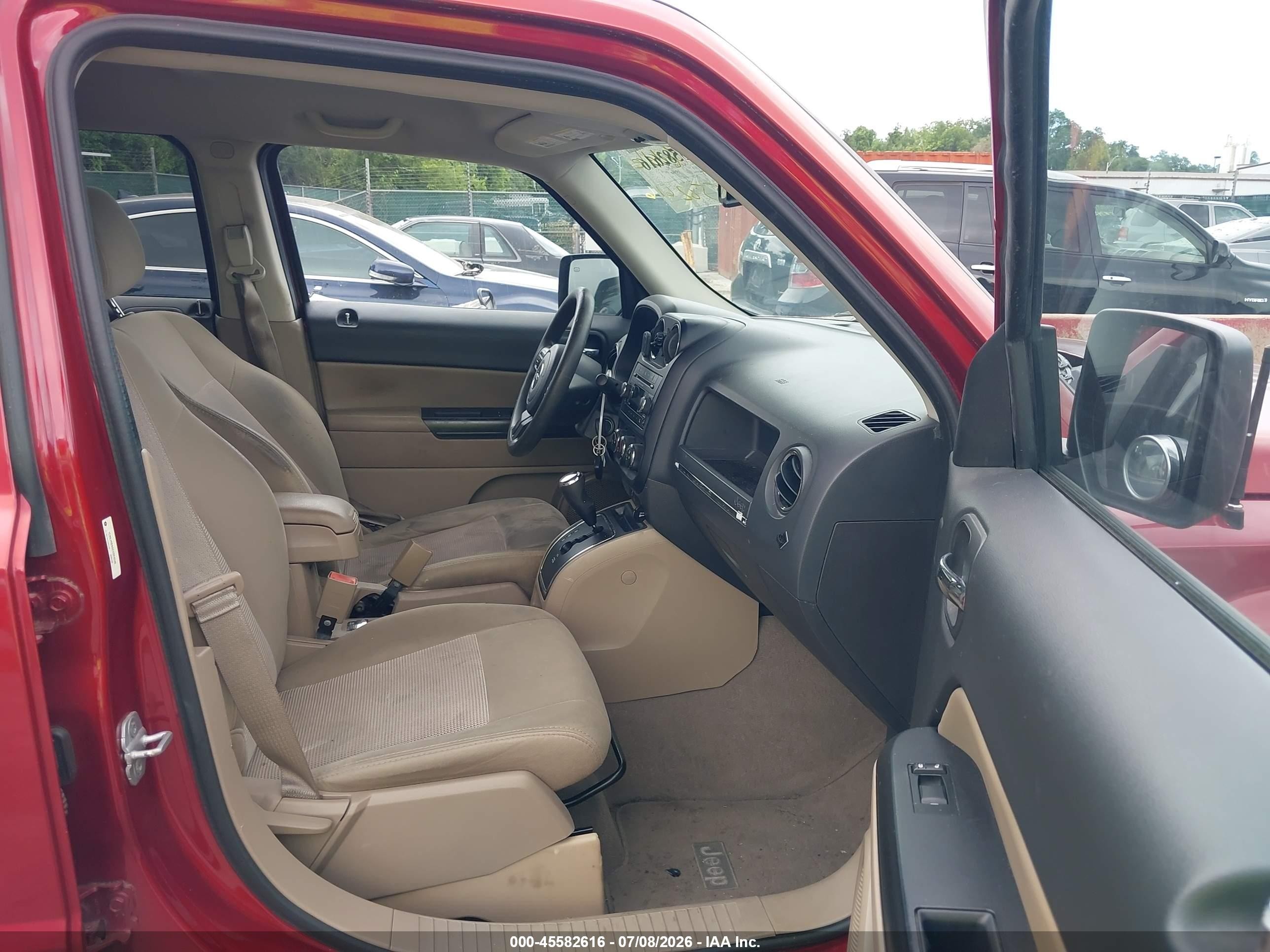 2012 Jeep Patriot Sport Red vin: 1C4NJRBB6CD524840
