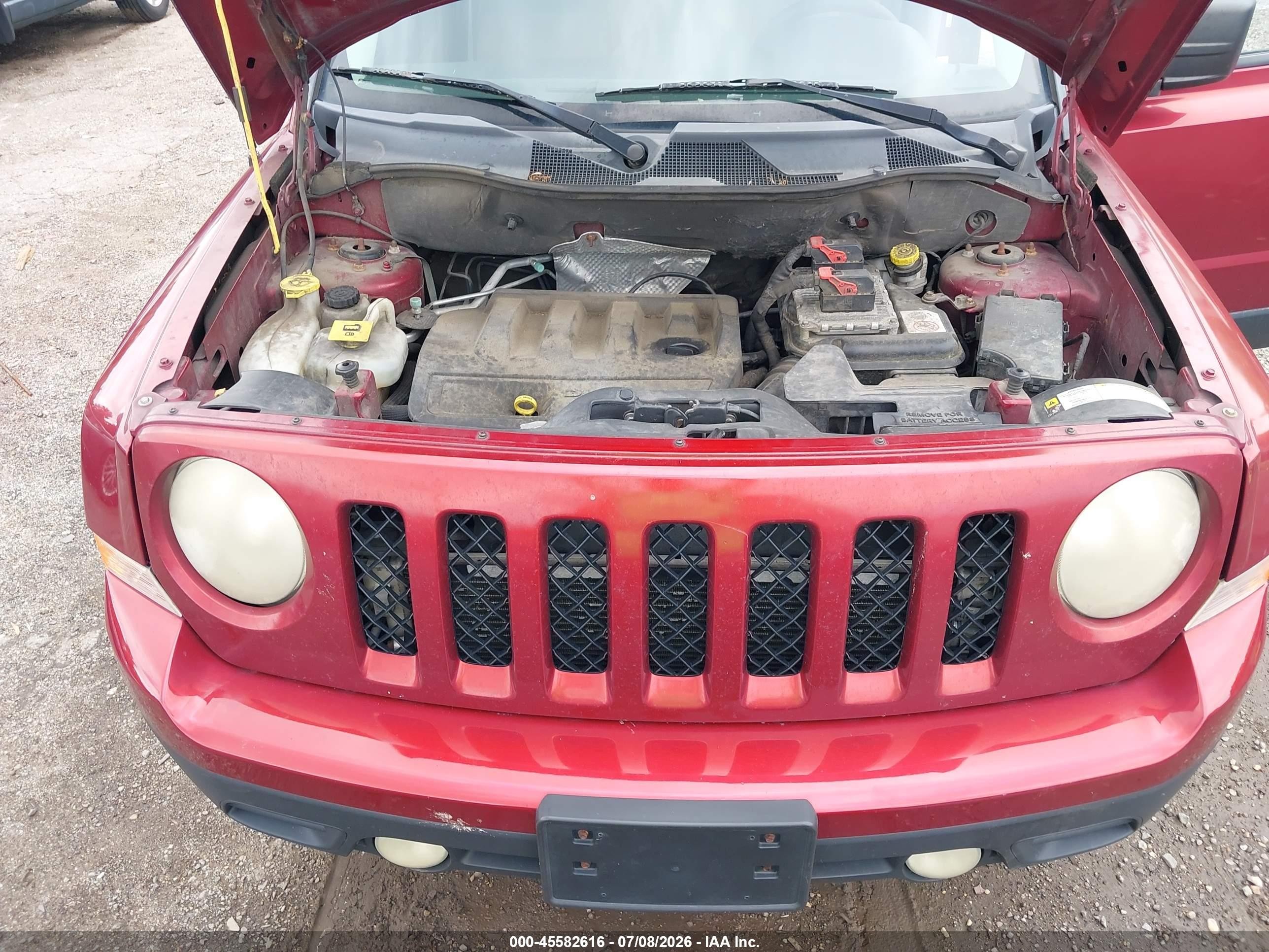 2012 Jeep Patriot Sport Red vin: 1C4NJRBB6CD524840