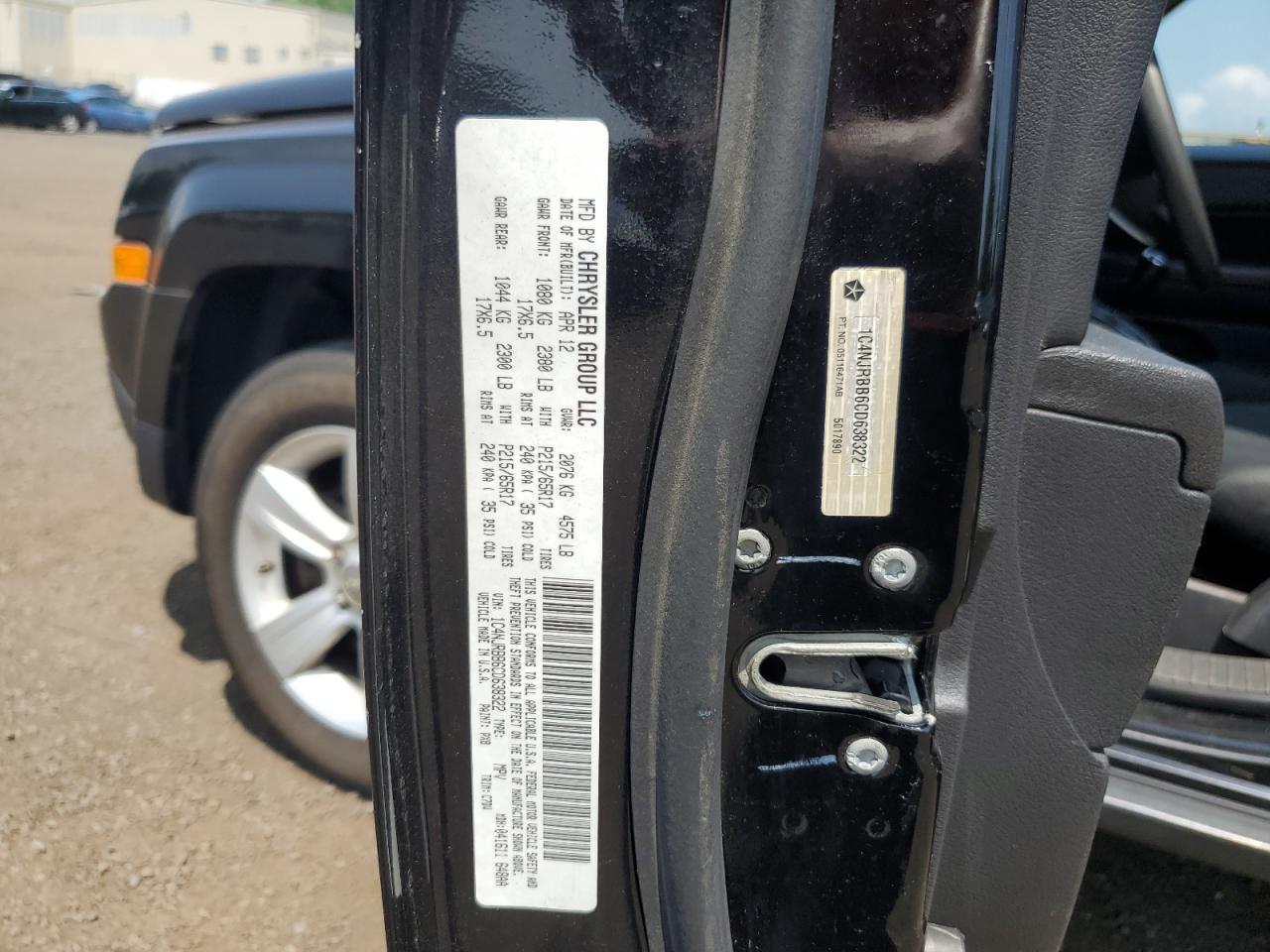 2012 Jeep Patriot Sport Black vin: 1C4NJRBB6CD638322
