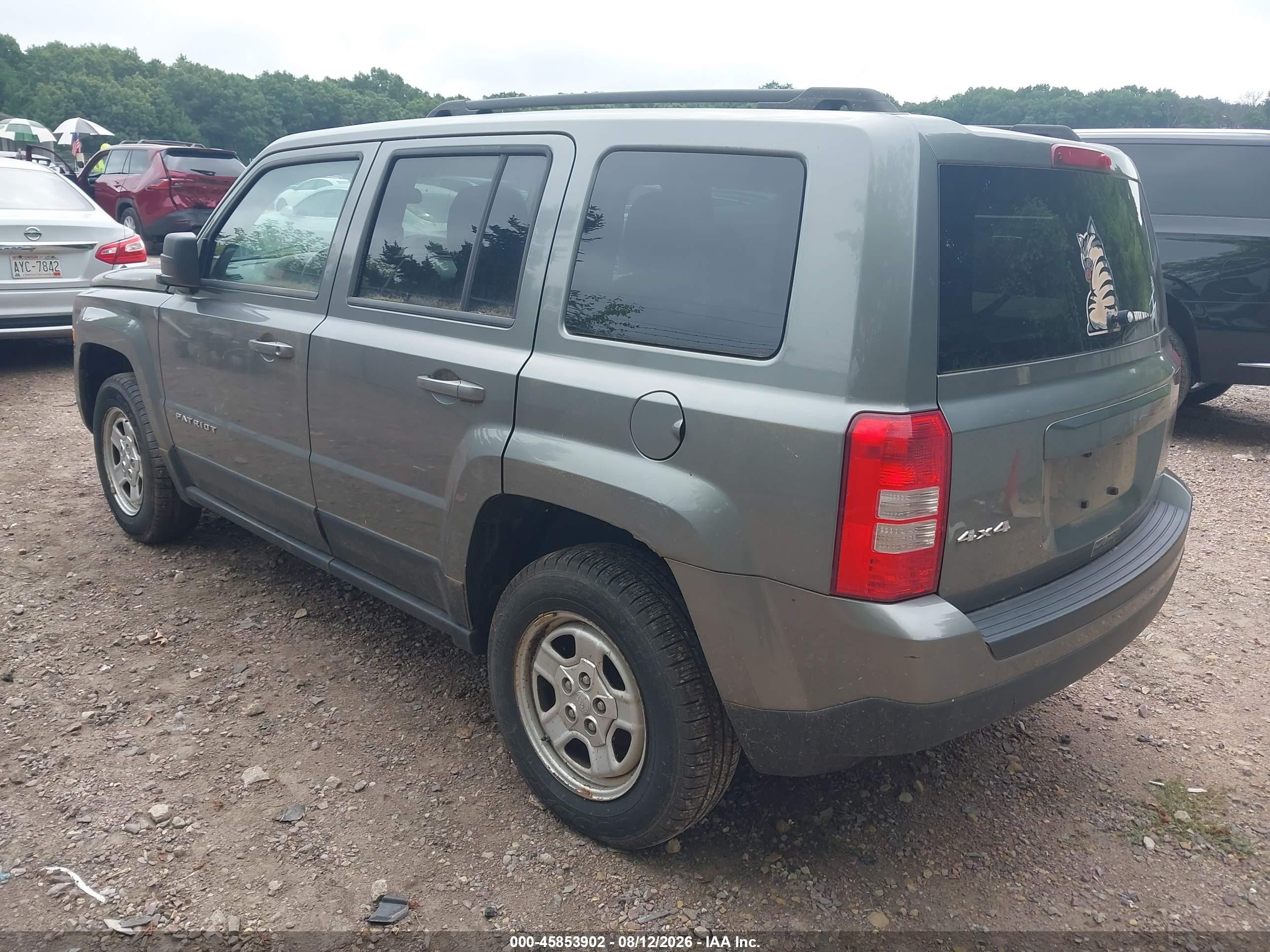 2012 Jeep Patriot Sport Gray vin: 1C4NJRBB6CD672468