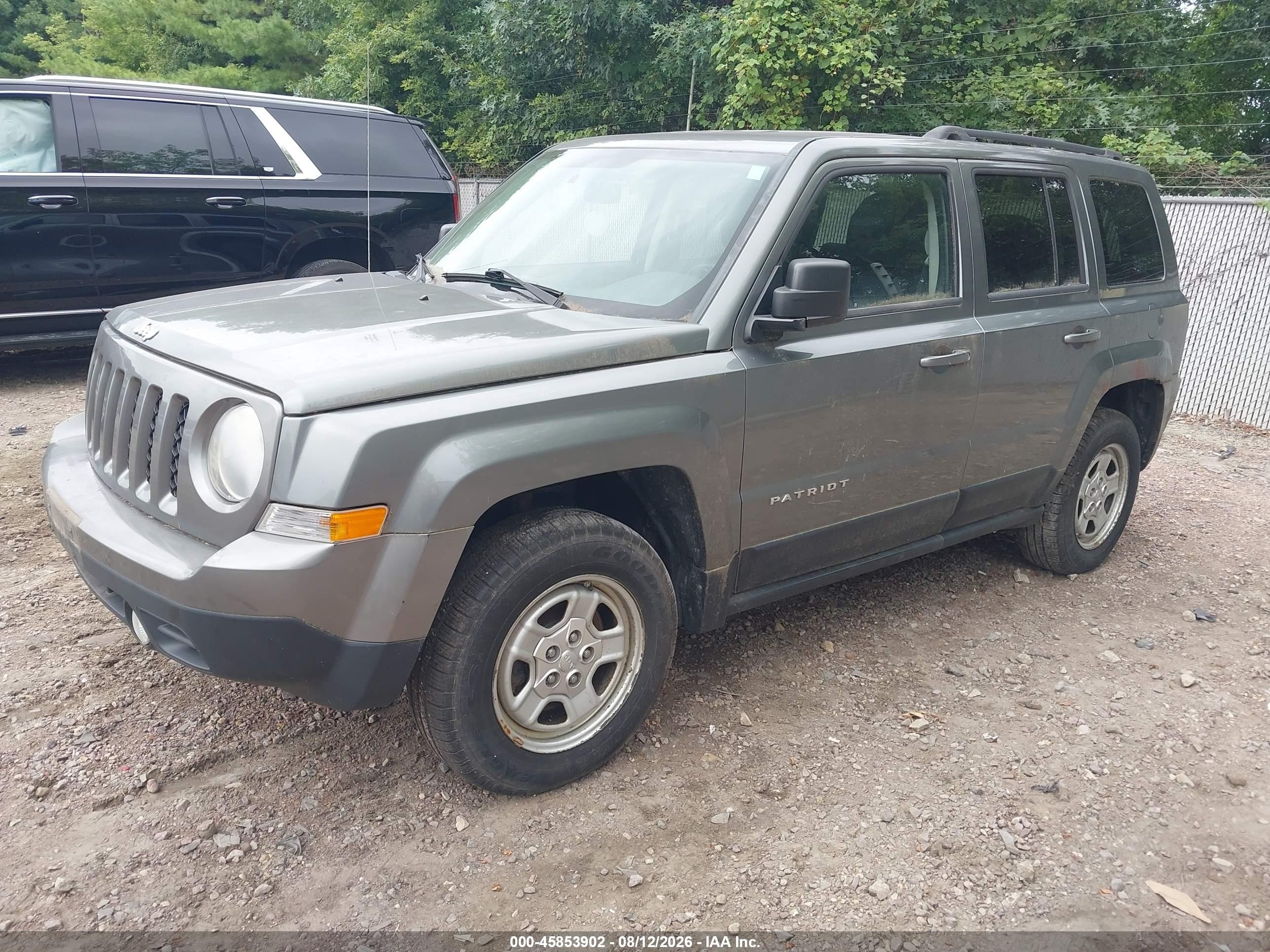 2012 Jeep Patriot Sport Gray vin: 1C4NJRBB6CD672468
