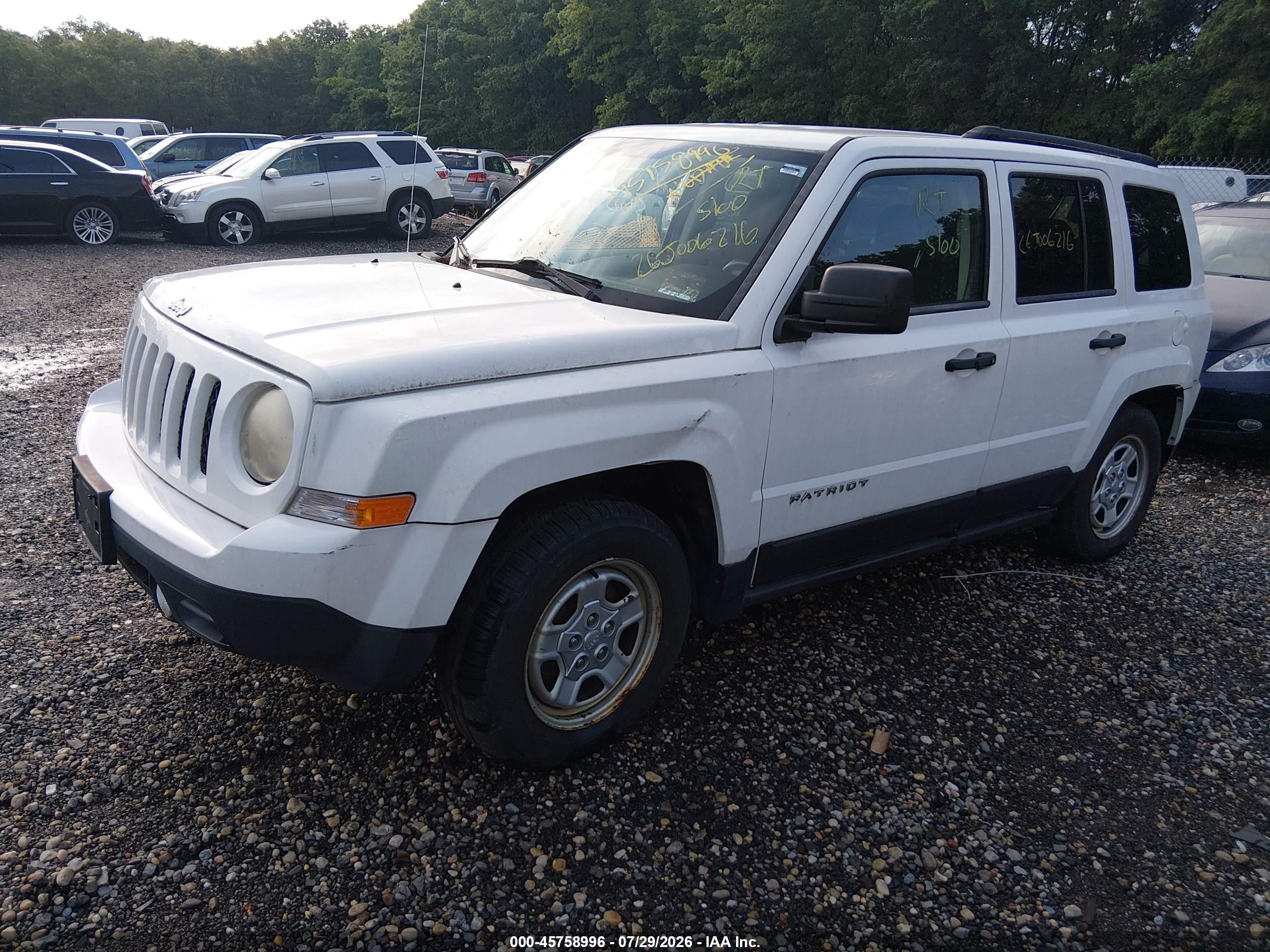2013 Jeep Patriot Sport Белый vin: 1C4NJRBB6DD245552