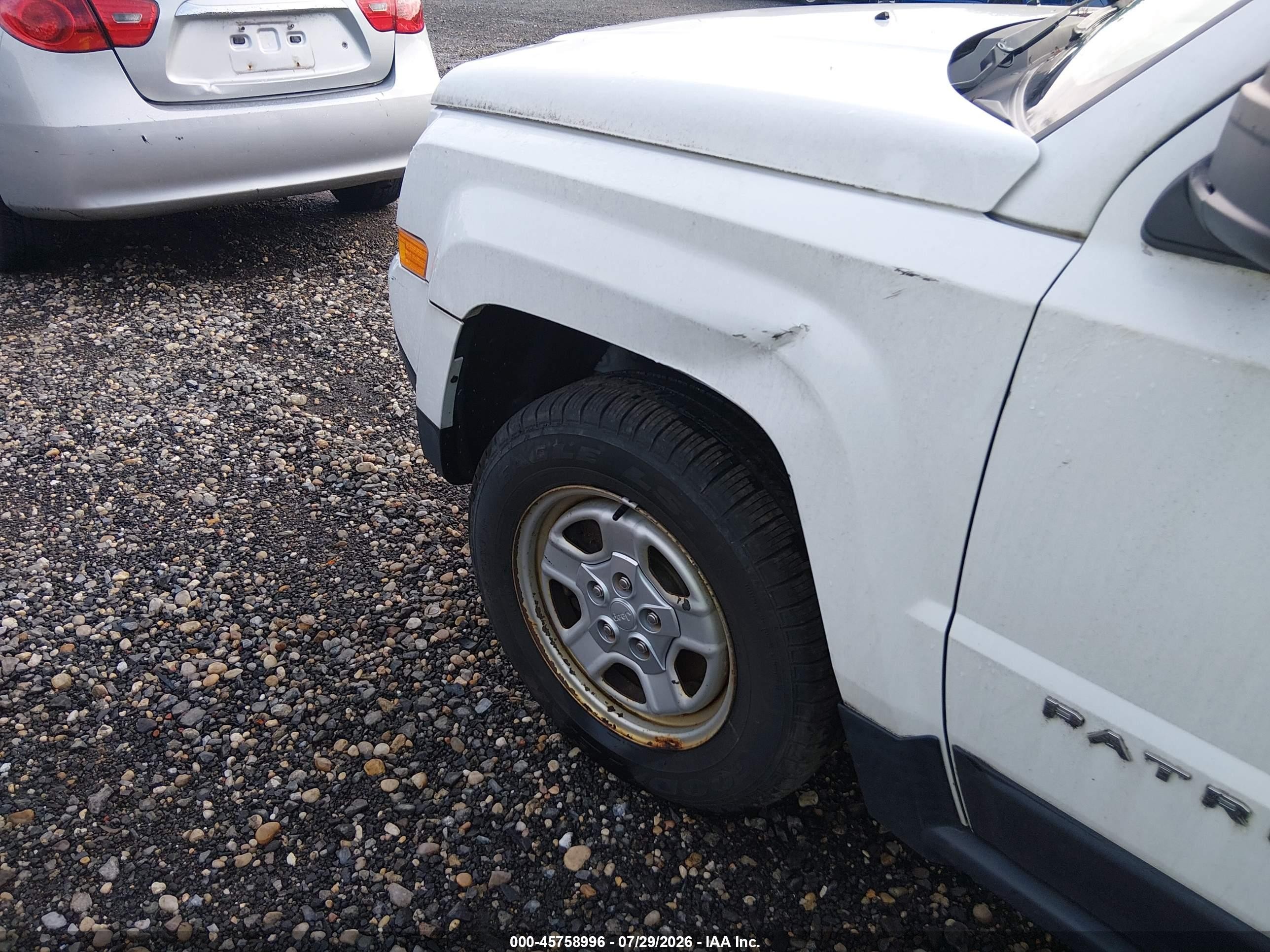 2013 Jeep Patriot Sport Белый vin: 1C4NJRBB6DD245552