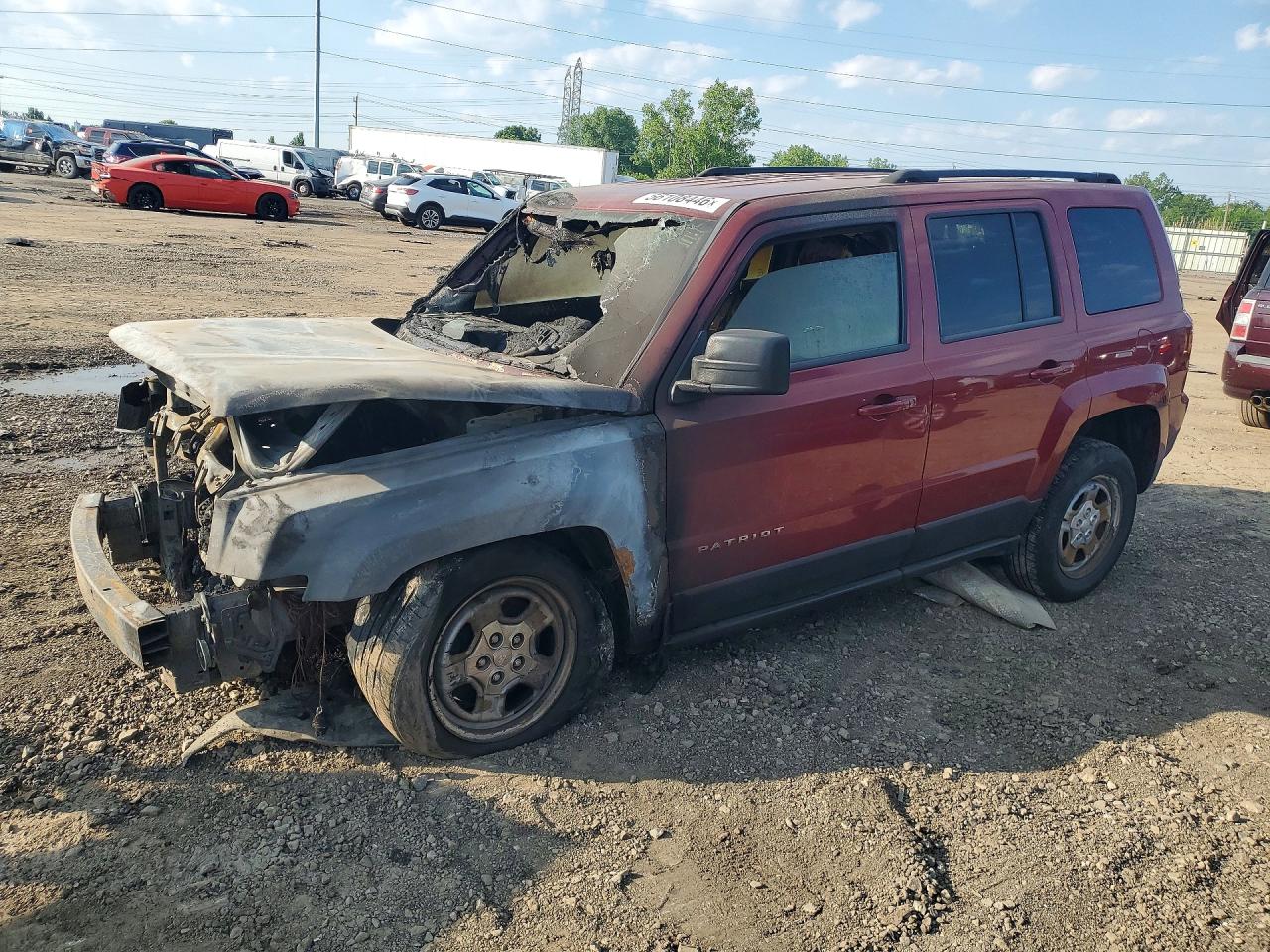 2013 Jeep Patriot Sport Red vin: 1C4NJRBB6DD262898