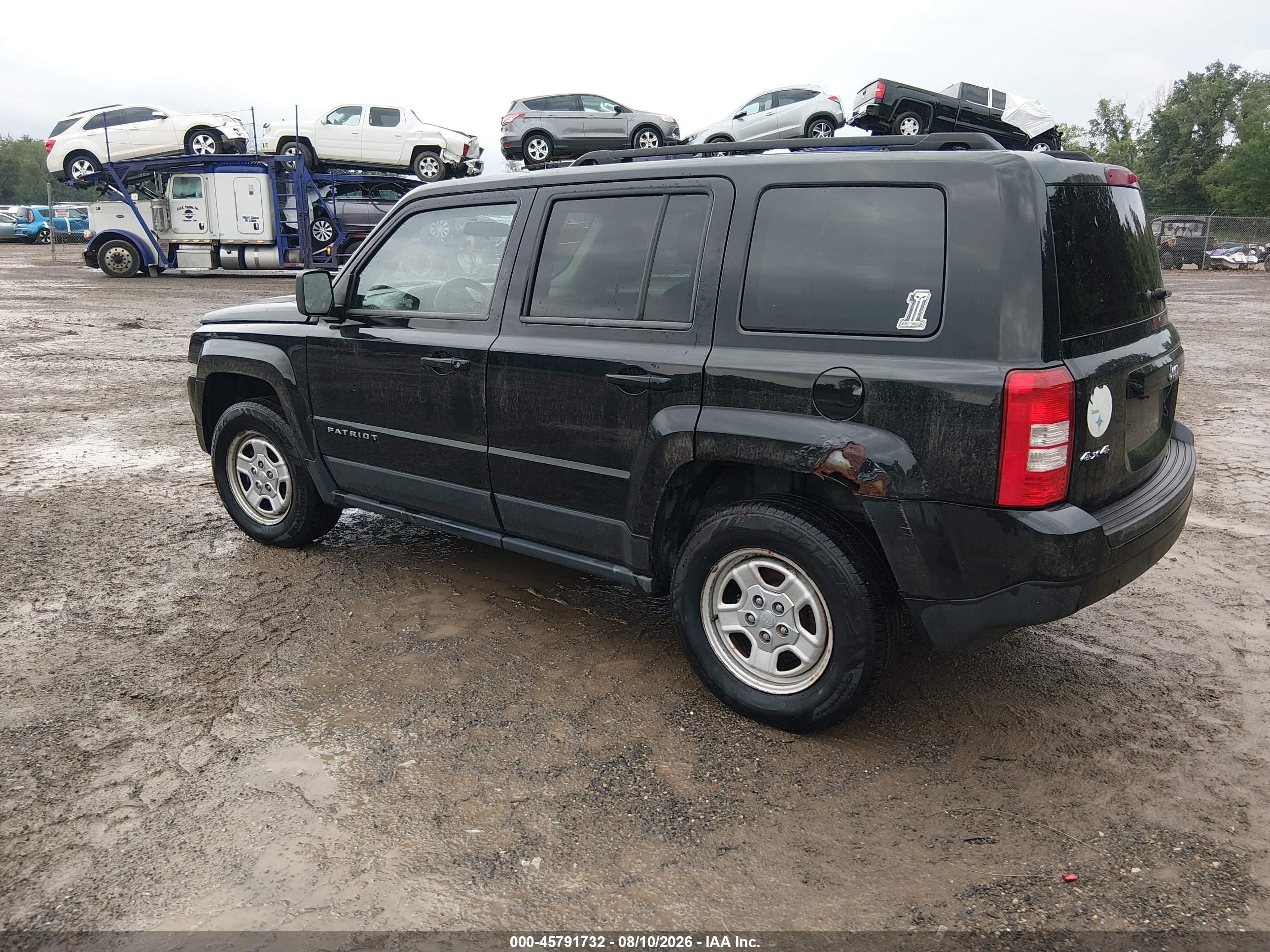 2013 Jeep Patriot Sport Black vin: 1C4NJRBB6DD274579