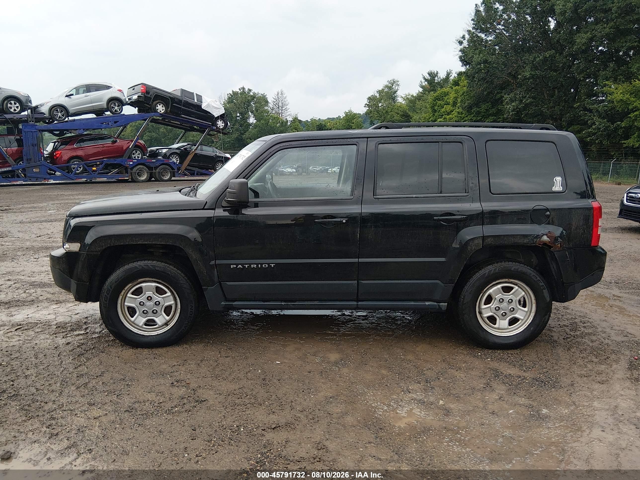 2013 Jeep Patriot Sport Black vin: 1C4NJRBB6DD274579