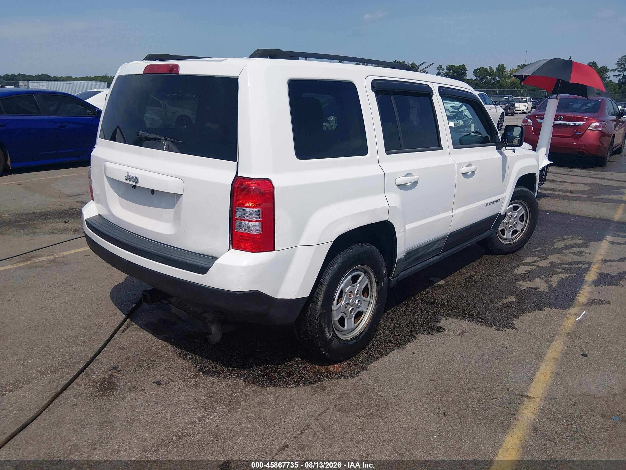 2013 Jeep Patriot Sport Белый vin: 1C4NJRBB6DD280737