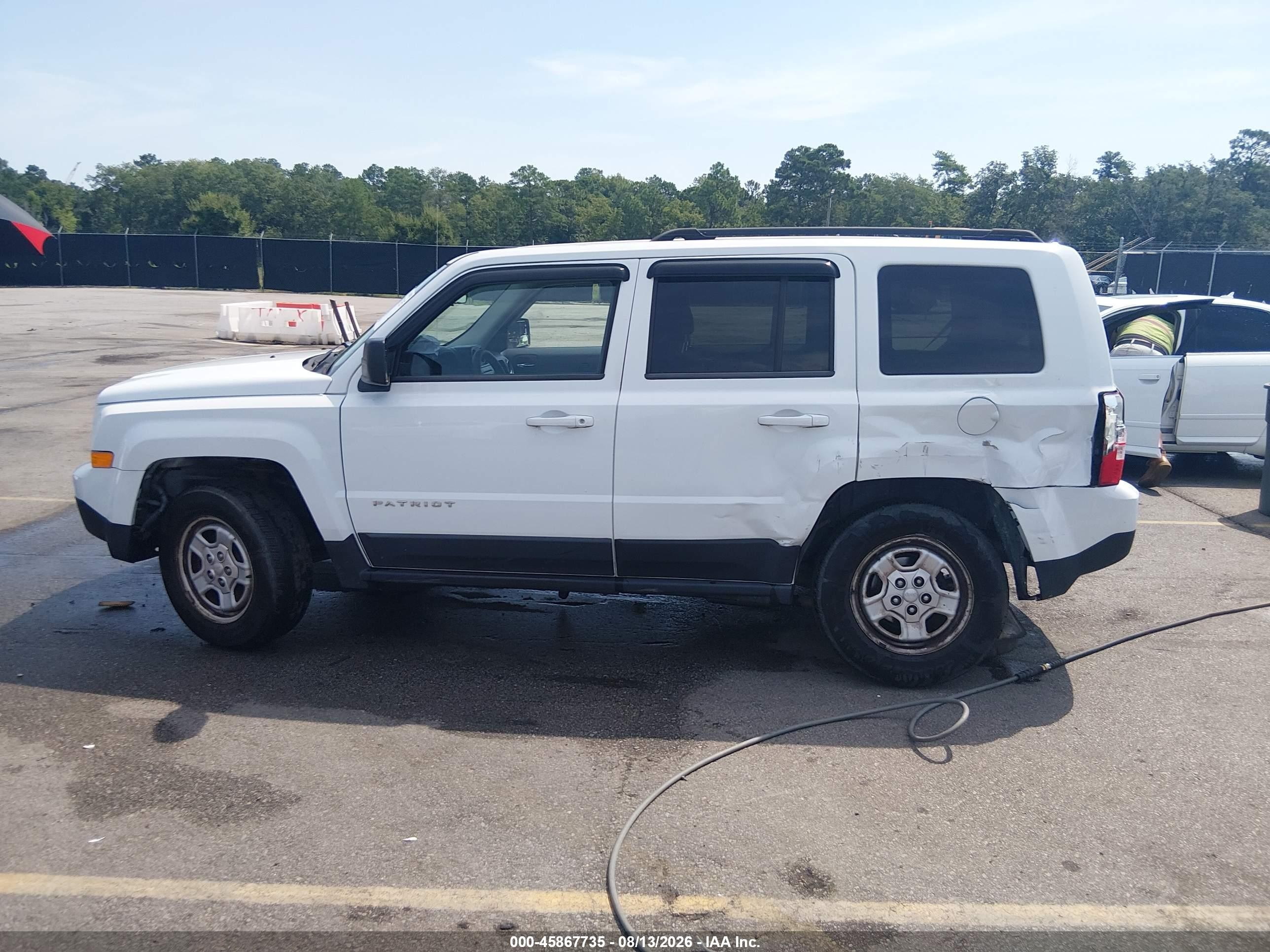 2013 Jeep Patriot Sport Белый vin: 1C4NJRBB6DD280737