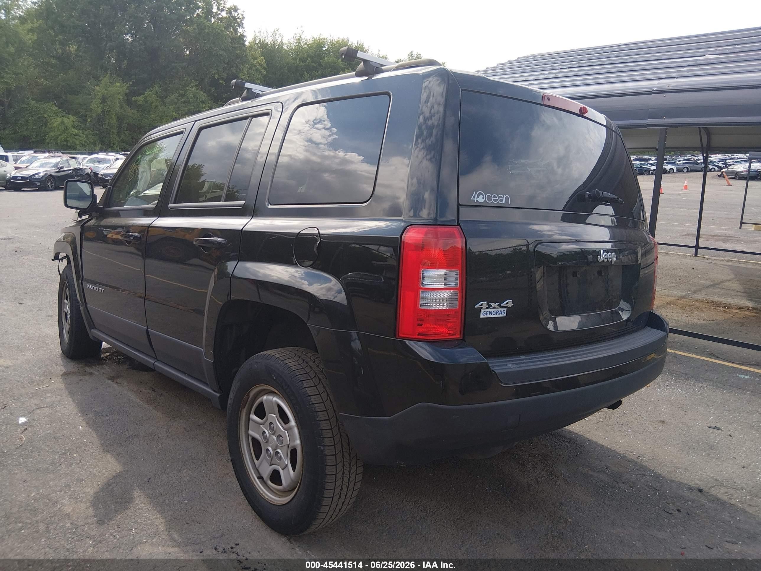 2014 Jeep Patriot Sport Black vin: 1C4NJRBB6ED551362