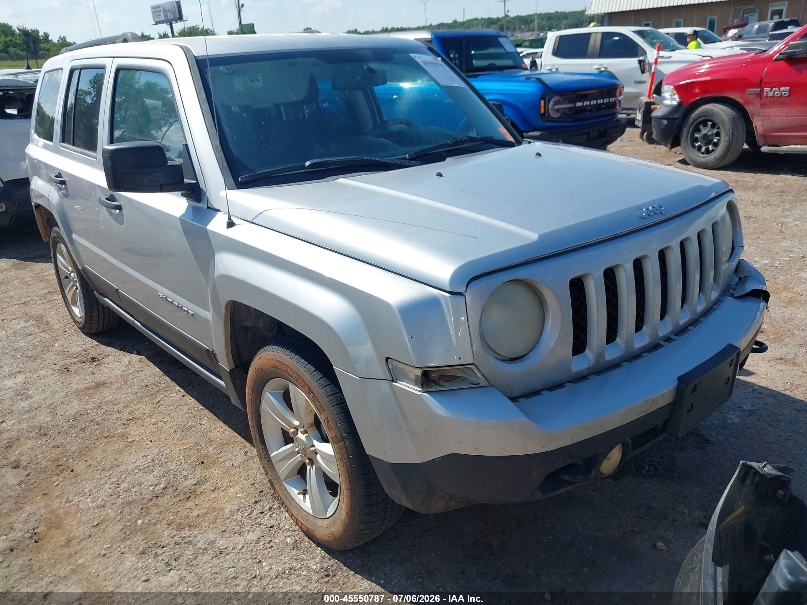 2014 Jeep Patriot Sport Silver vin: 1C4NJRBB6ED600236