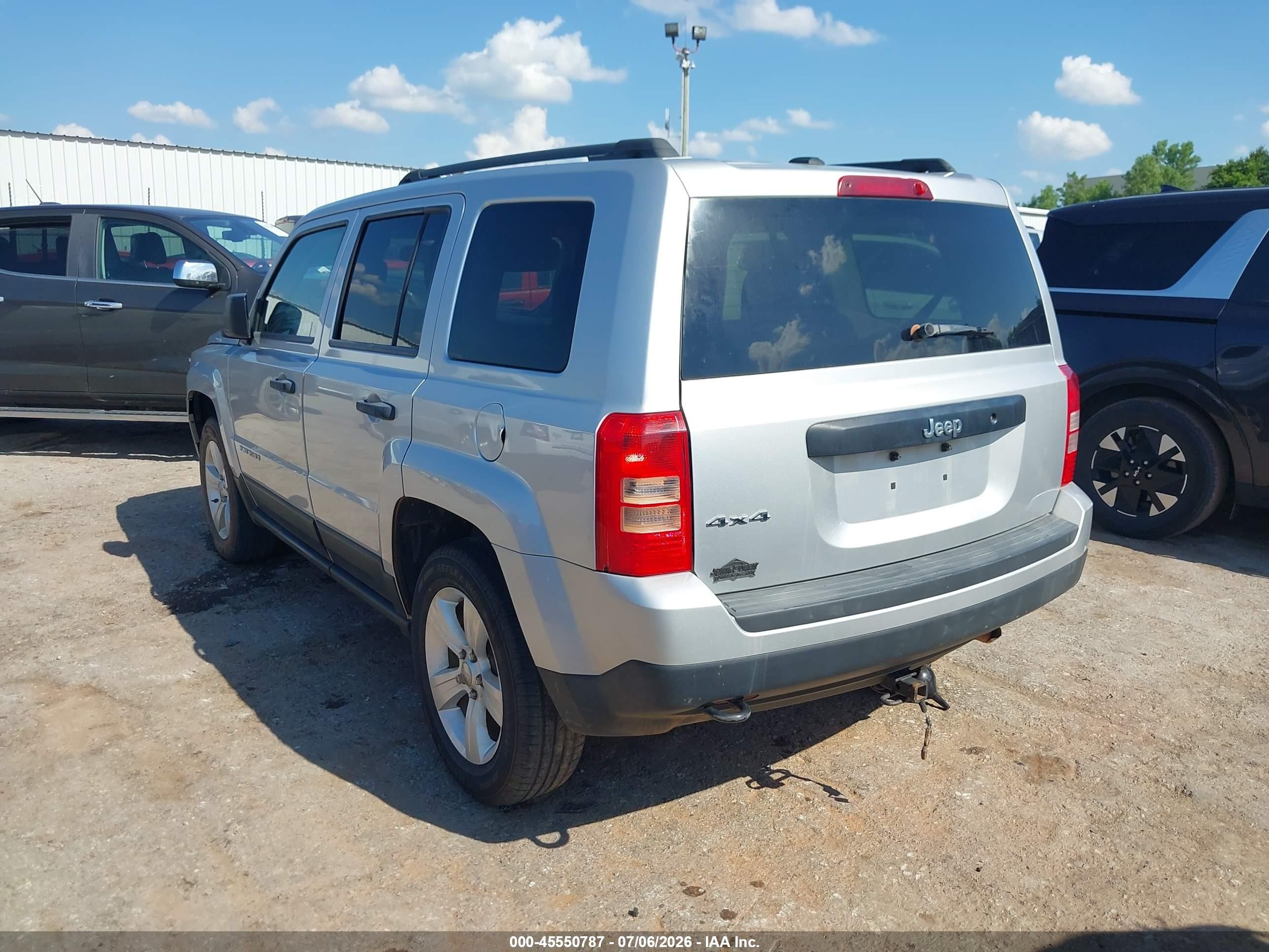 2014 Jeep Patriot Sport Silver vin: 1C4NJRBB6ED600236