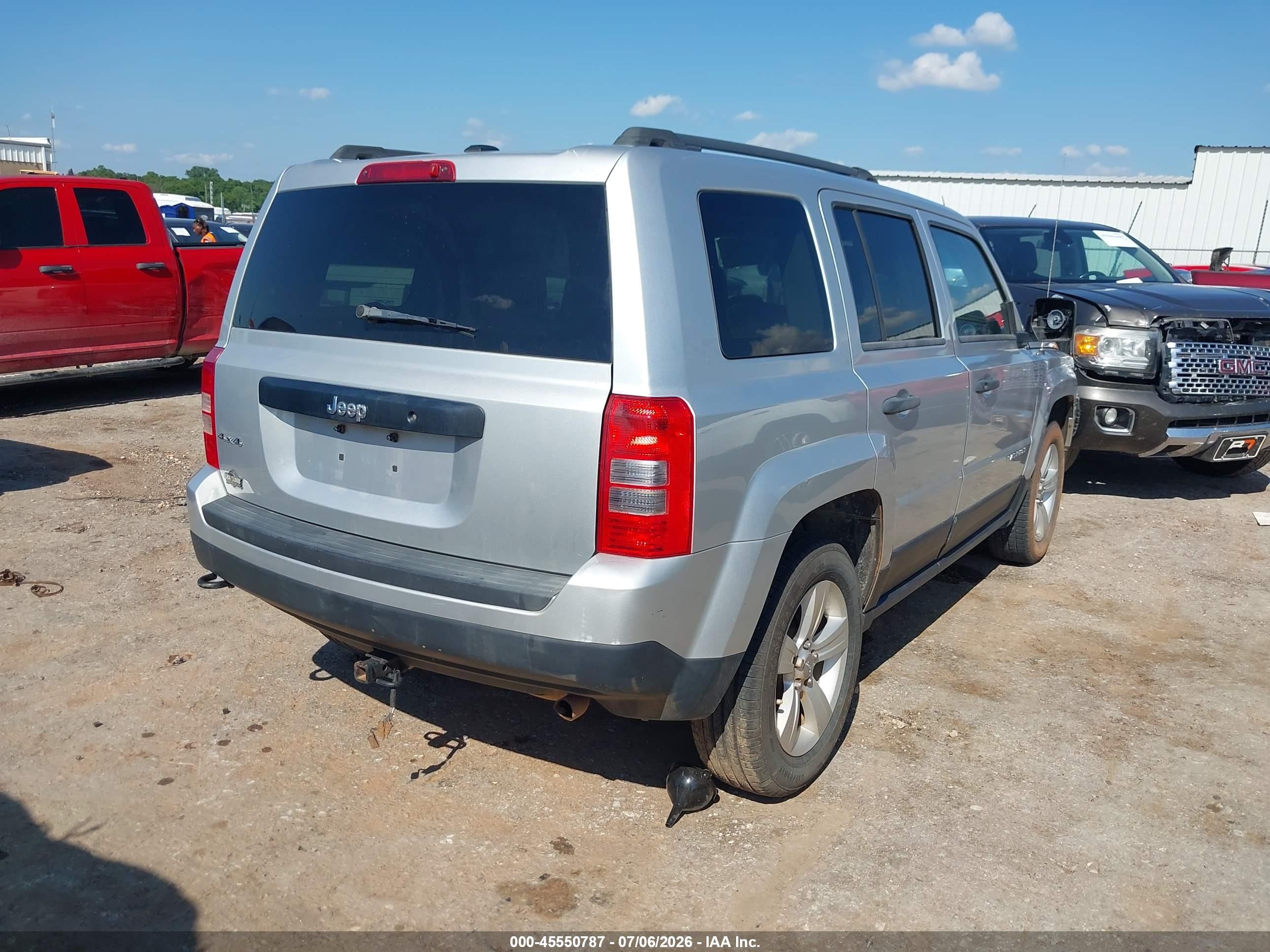 2014 Jeep Patriot Sport Silver vin: 1C4NJRBB6ED600236