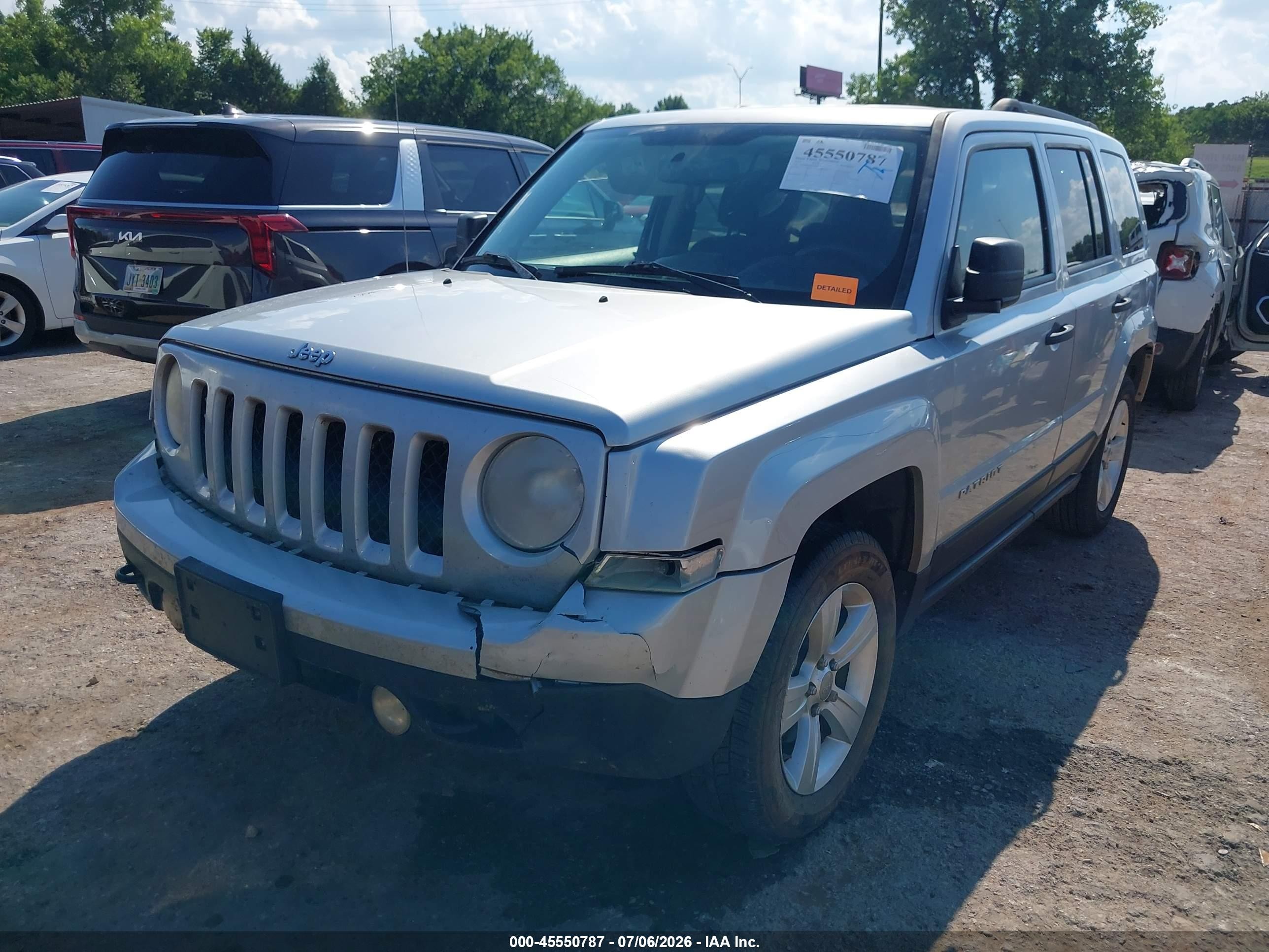 2014 Jeep Patriot Sport Silver vin: 1C4NJRBB6ED600236