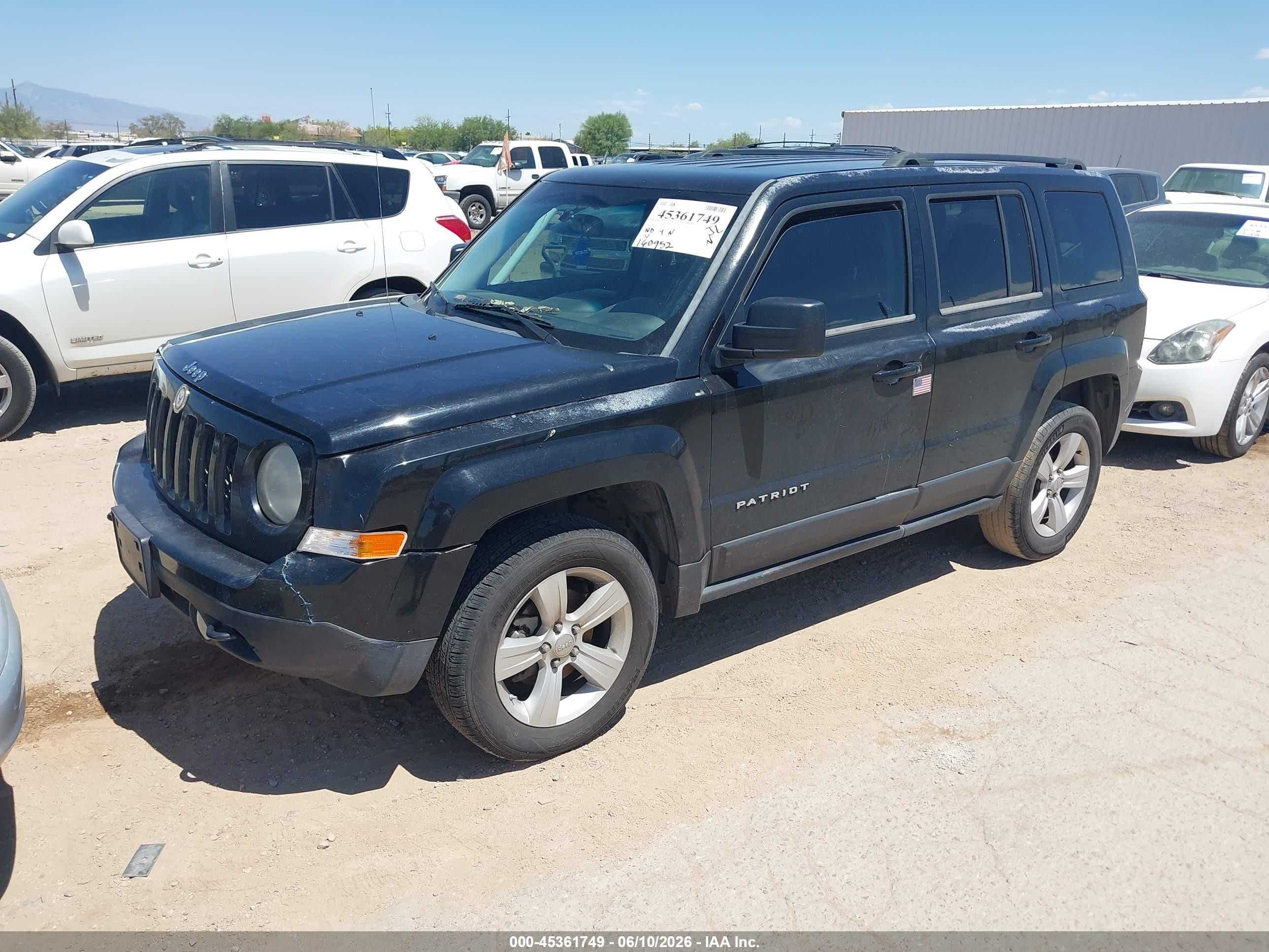 2014 Jeep Patriot Sport Черный vin: 1C4NJRBB6ED879154