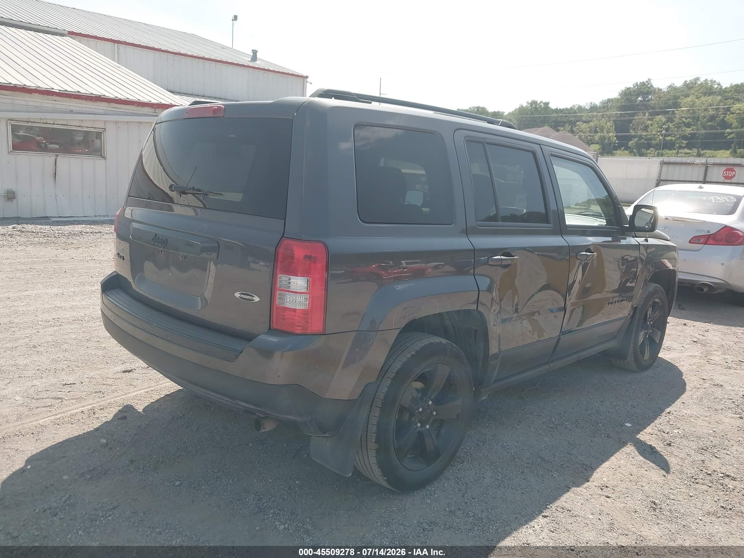 2015 Jeep Patriot Altitude Edition Black vin: 1C4NJRBB6FD324206