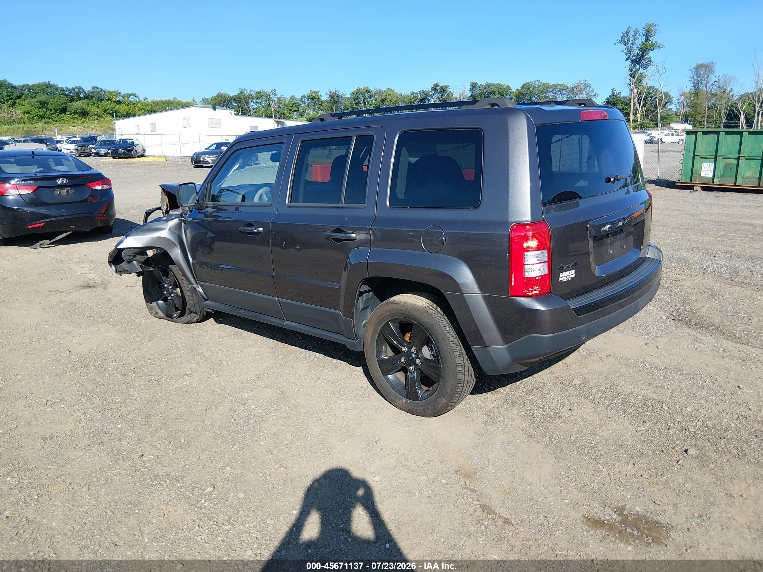 2015 Jeep Patriot Altitude Edition Серый vin: 1C4NJRBB6FD347839