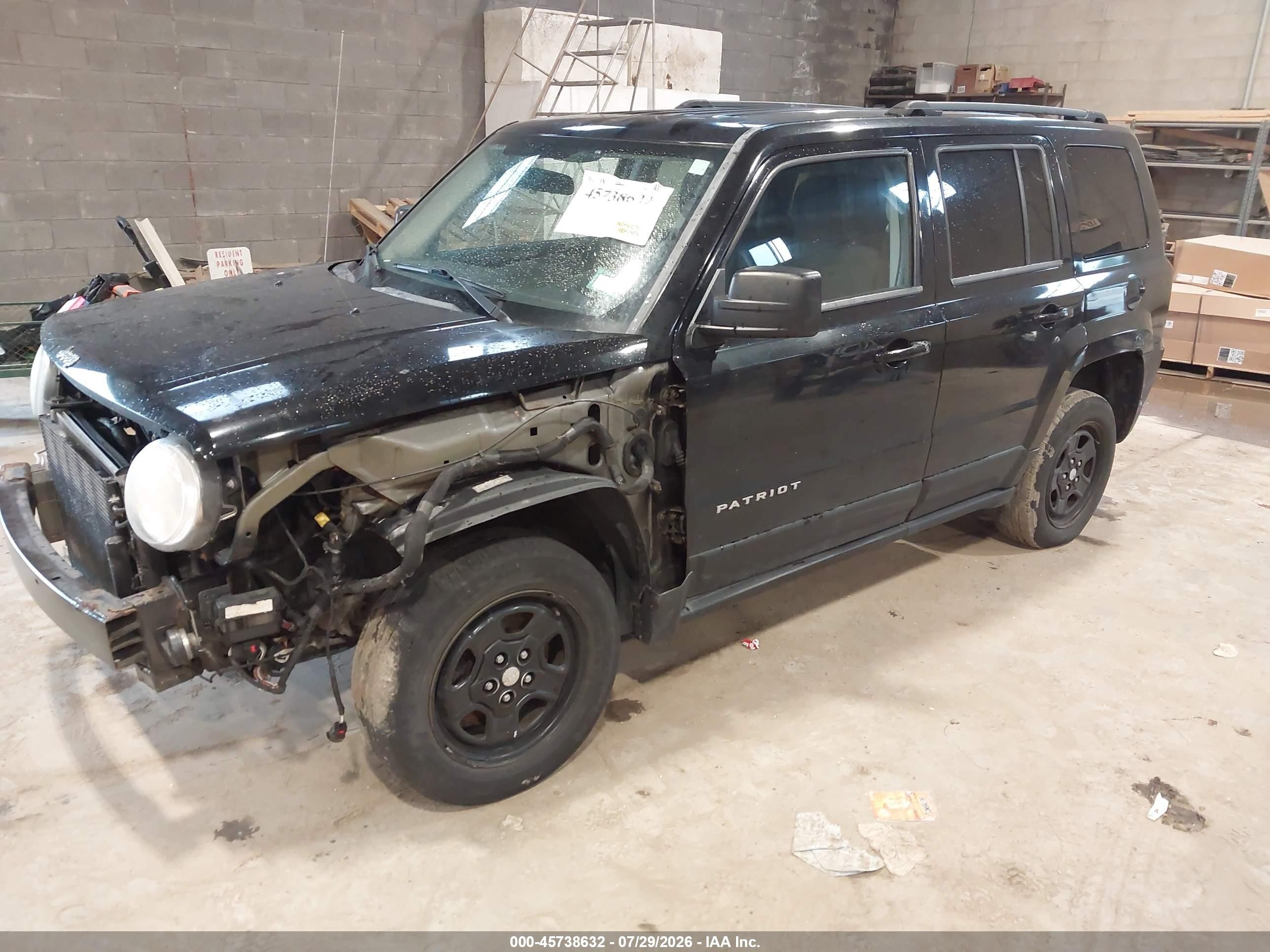 2012 Jeep Patriot Sport Black vin: 1C4NJRBB7CD539766