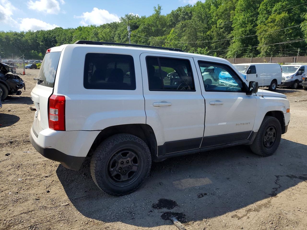 2013 Jeep Patriot Sport White vin: 1C4NJRBB7DD128935
