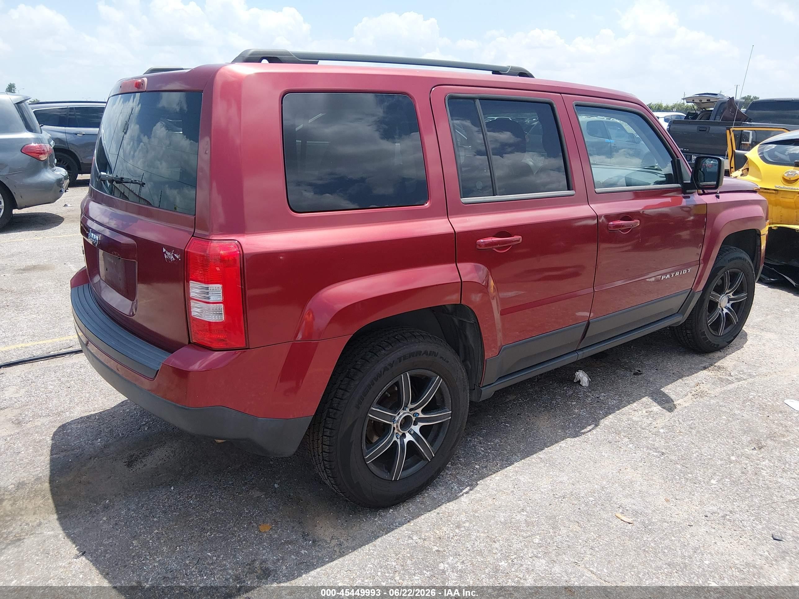2013 Jeep Patriot Sport Red vin: 1C4NJRBB7DD271304