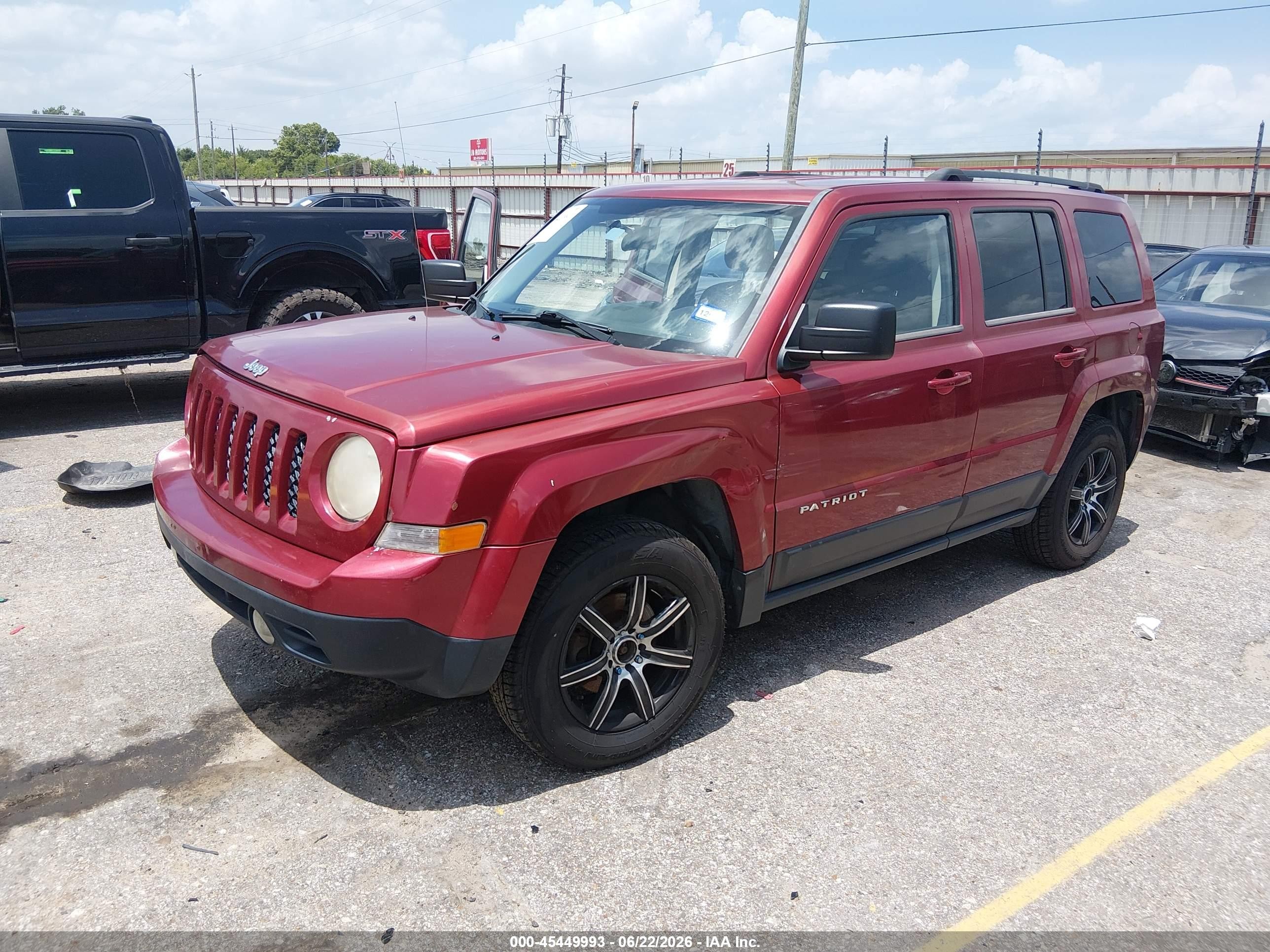 2013 Jeep Patriot Sport Red vin: 1C4NJRBB7DD271304