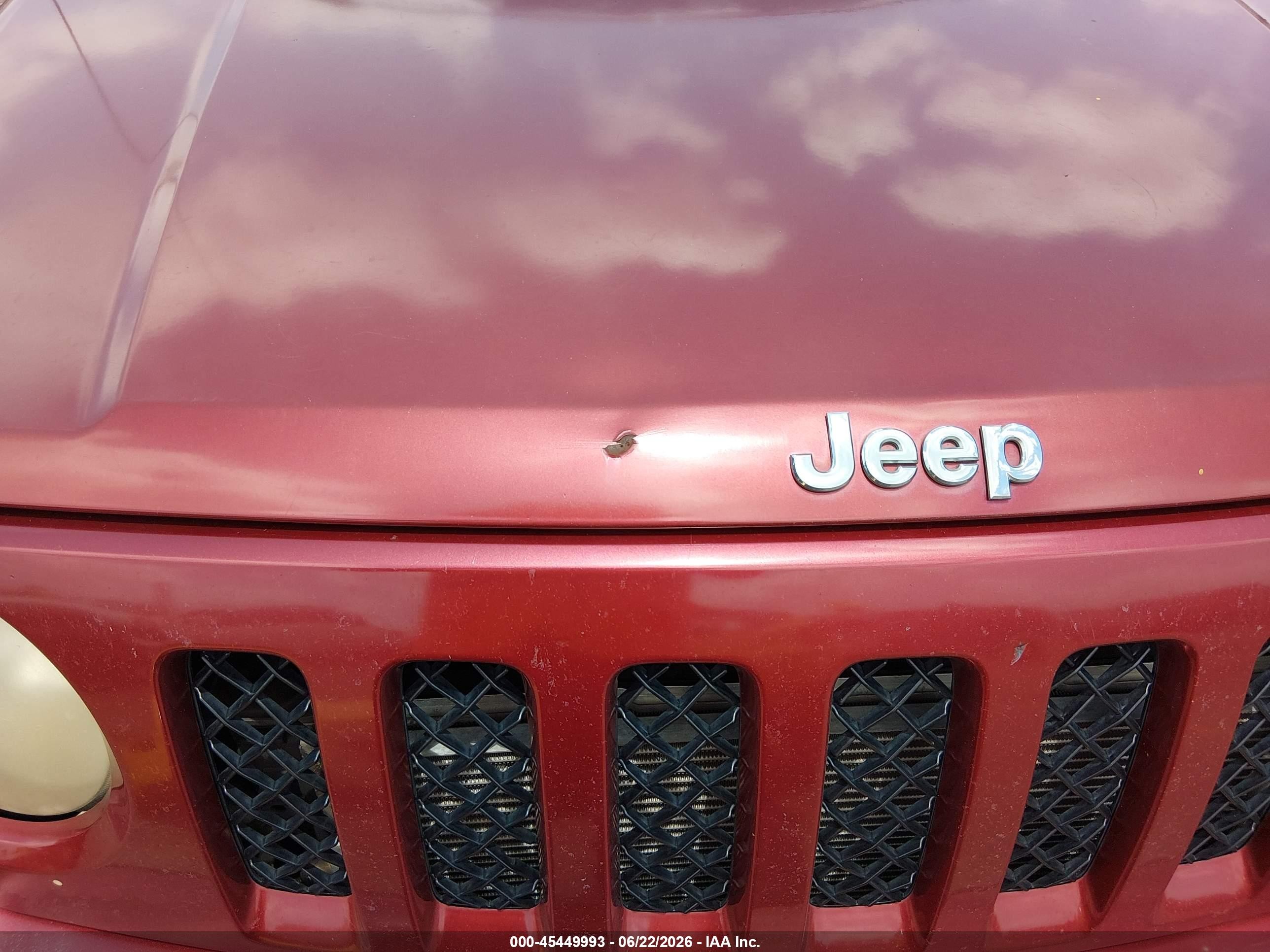 2013 Jeep Patriot Sport Red vin: 1C4NJRBB7DD271304