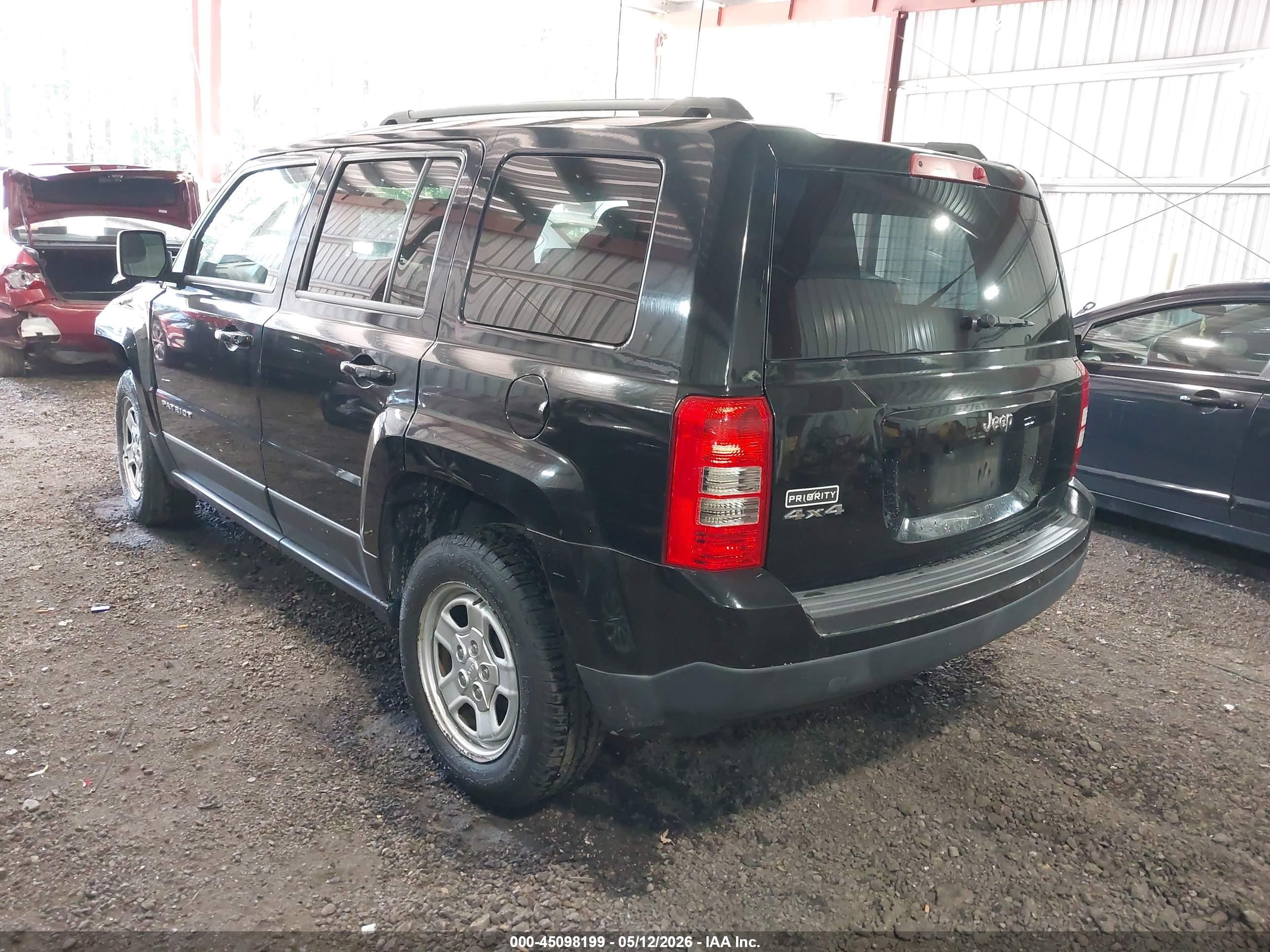 2014 Jeep Patriot Sport Черный vin: 1C4NJRBB7ED506656