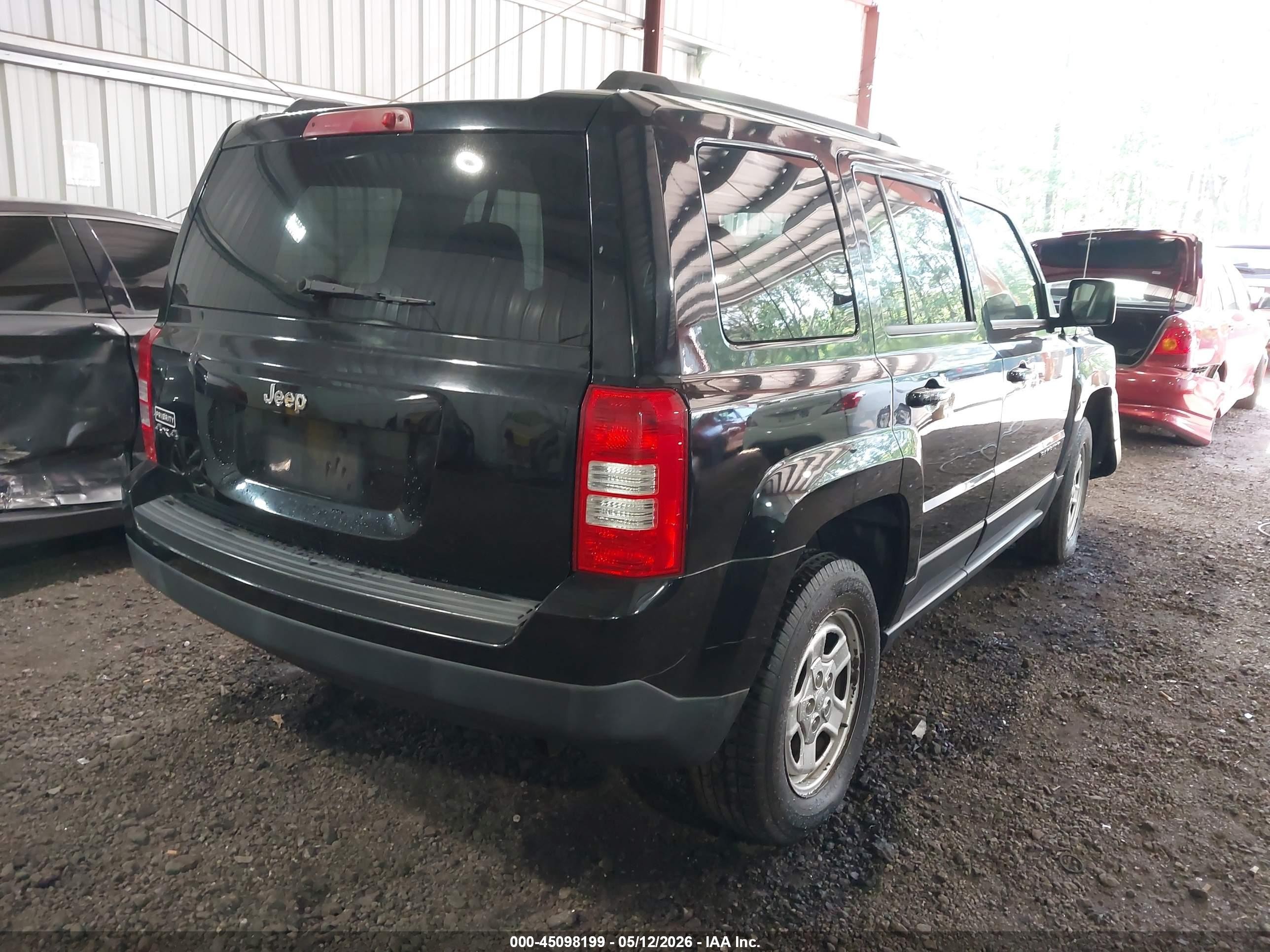 2014 Jeep Patriot Sport Черный vin: 1C4NJRBB7ED506656