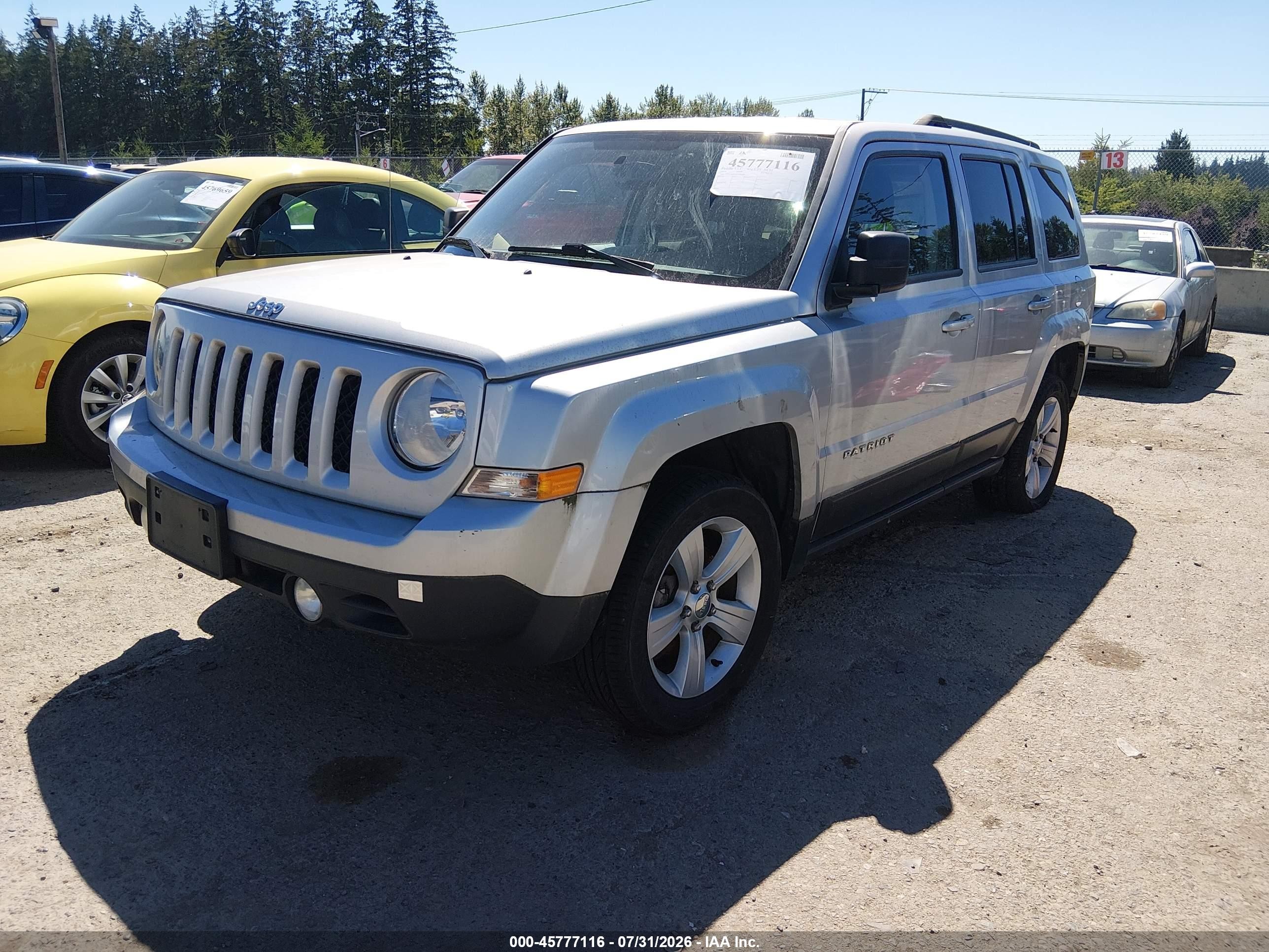 2014 Jeep Patriot Sport Gray vin: 1C4NJRBB7ED568459