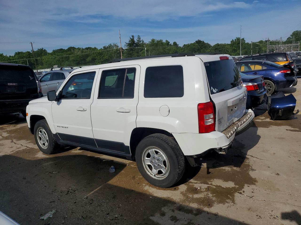 2014 Jeep Patriot Sport White vin: 1C4NJRBB7ED728811