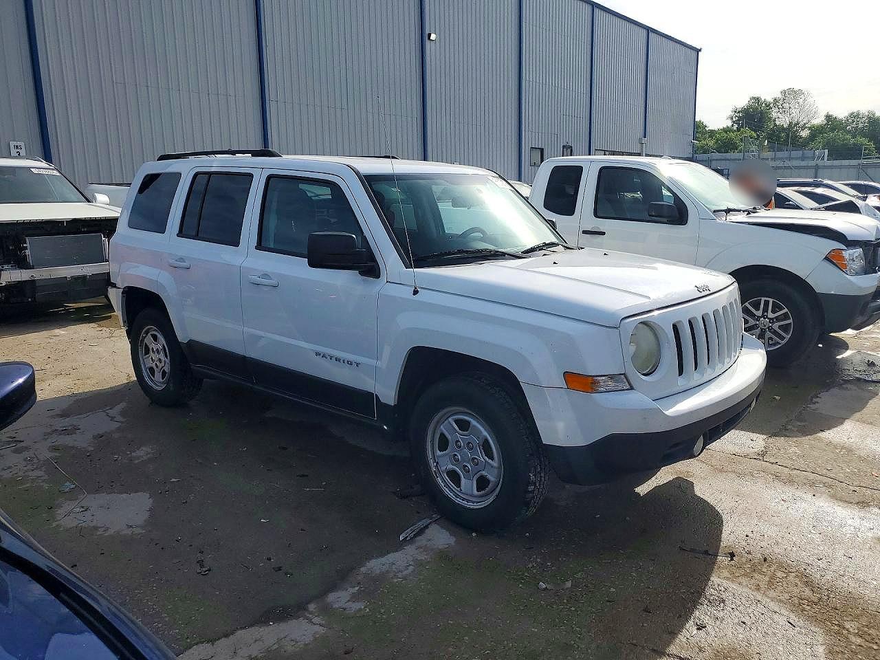 2014 Jeep Patriot Sport White vin: 1C4NJRBB7ED728811
