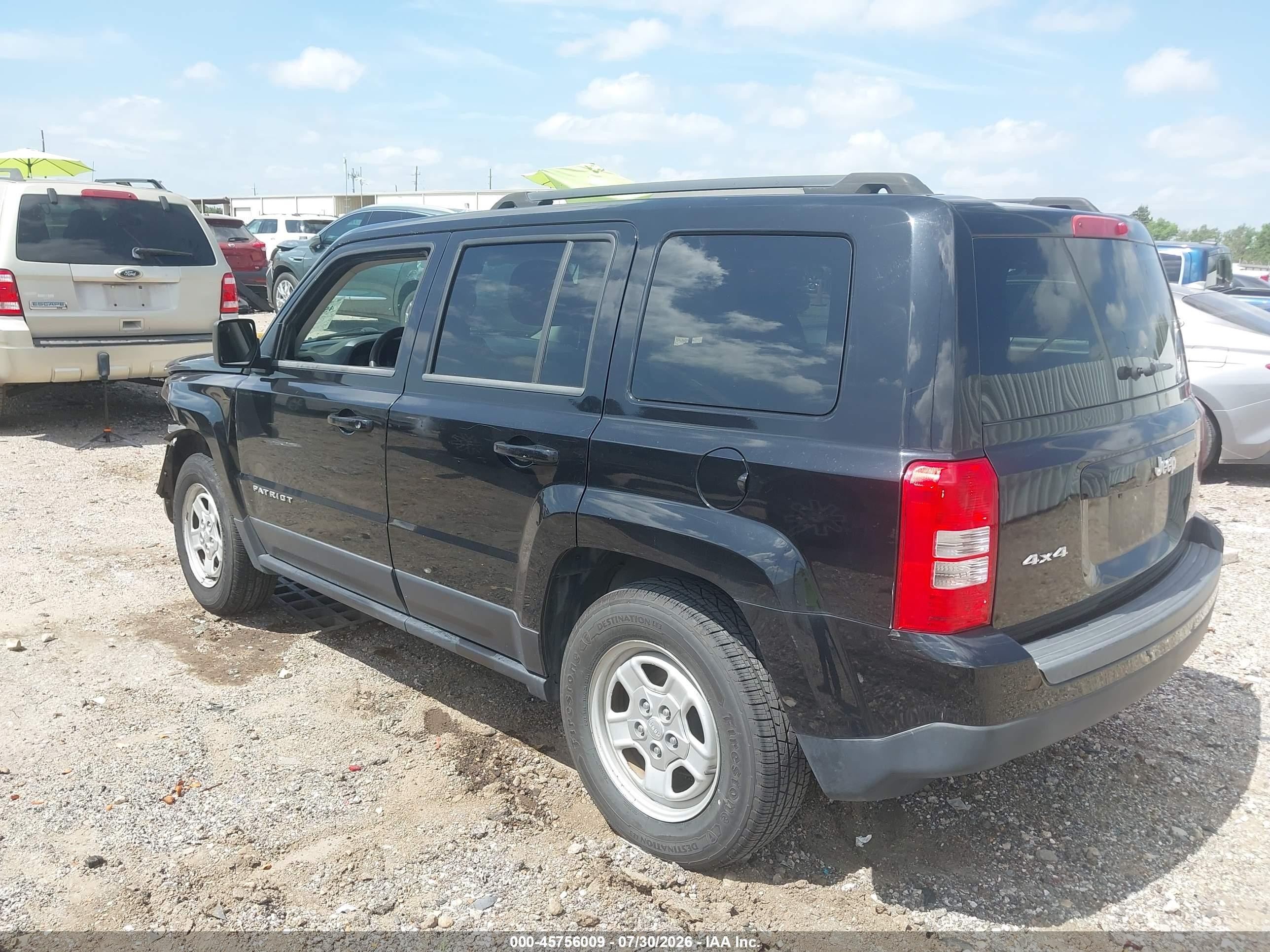 2014 Jeep Patriot Sport Black vin: 1C4NJRBB7ED778754