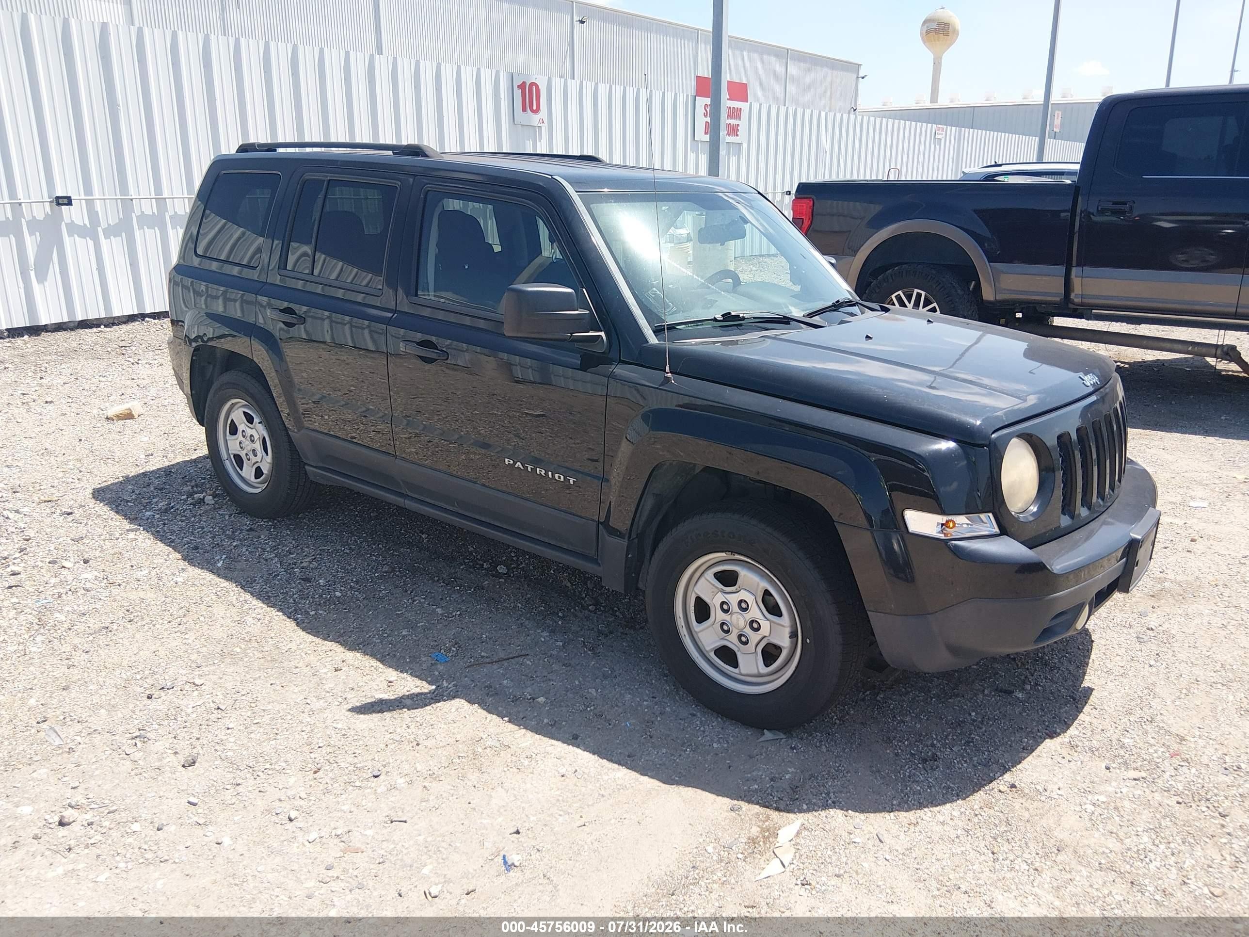 2014 Jeep Patriot Sport Black vin: 1C4NJRBB7ED778754