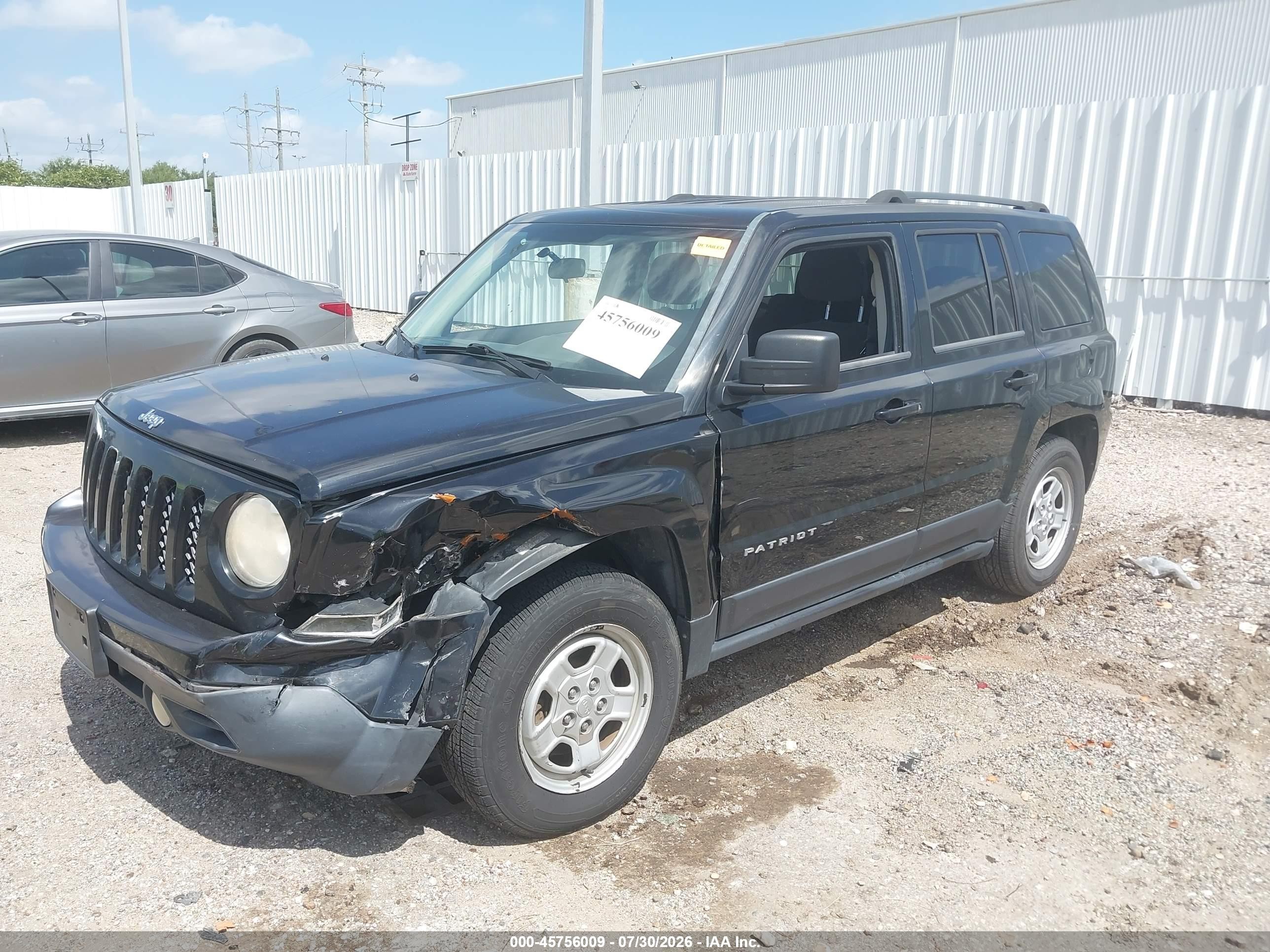 2014 Jeep Patriot Sport Black vin: 1C4NJRBB7ED778754