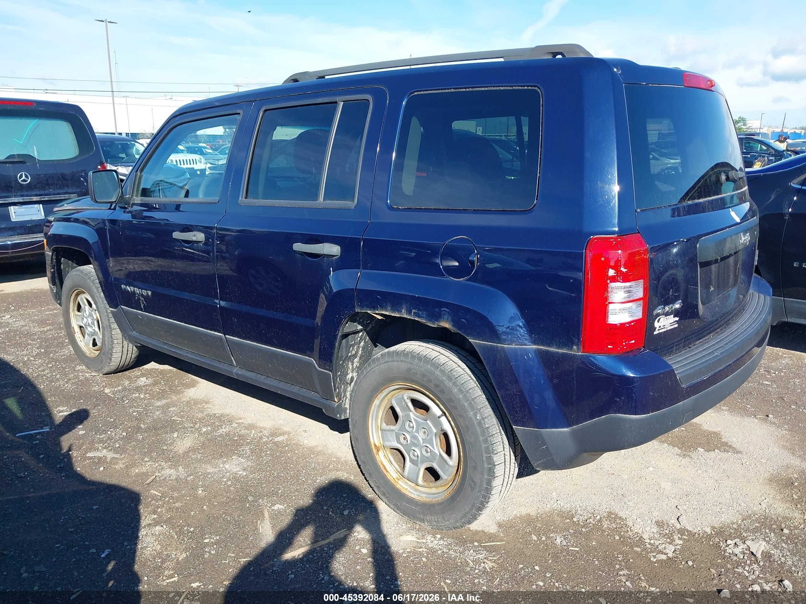 2014 Jeep Patriot Sport Dark Blue vin: 1C4NJRBB7ED784313