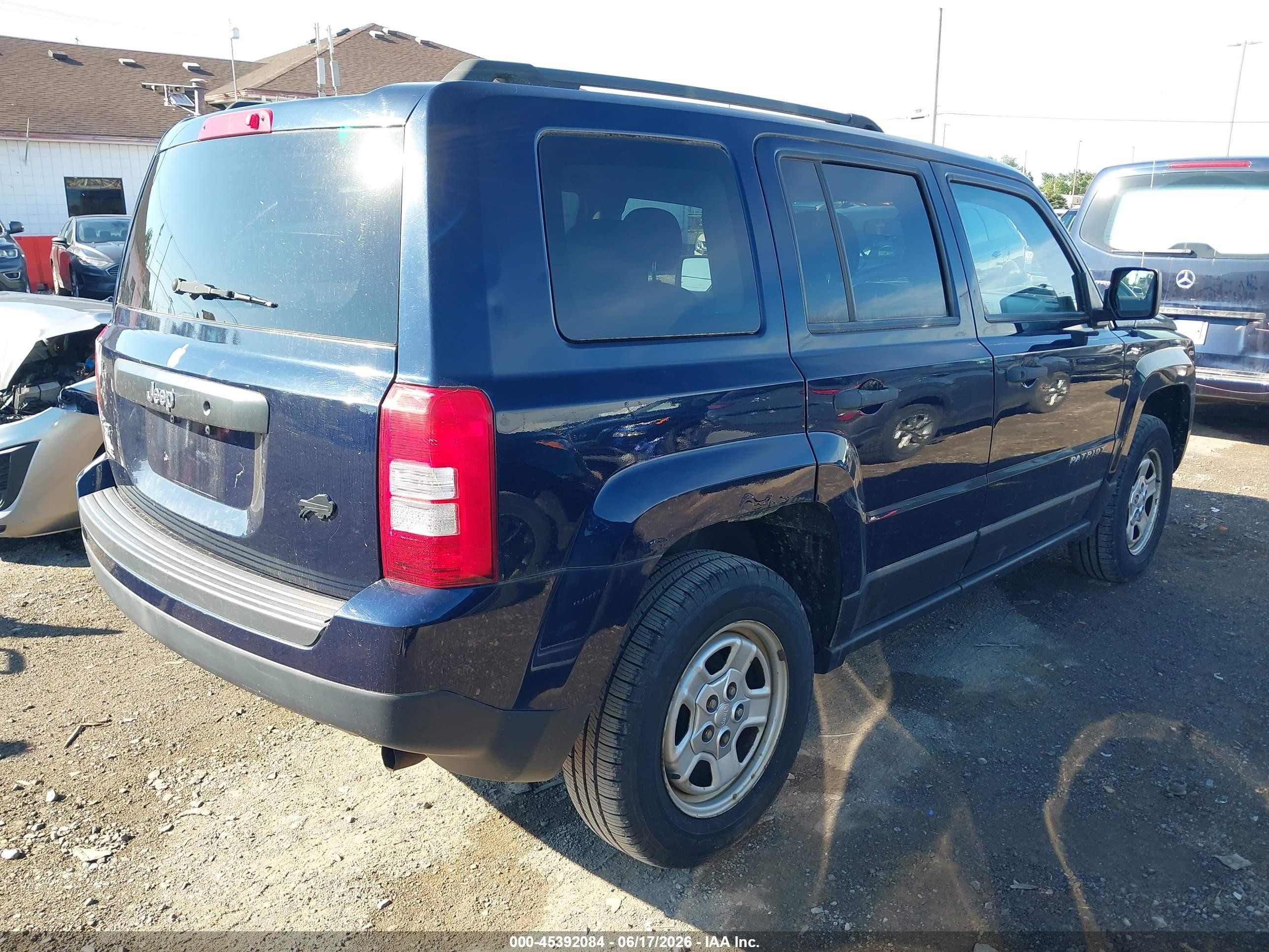 2014 Jeep Patriot Sport Dark Blue vin: 1C4NJRBB7ED784313
